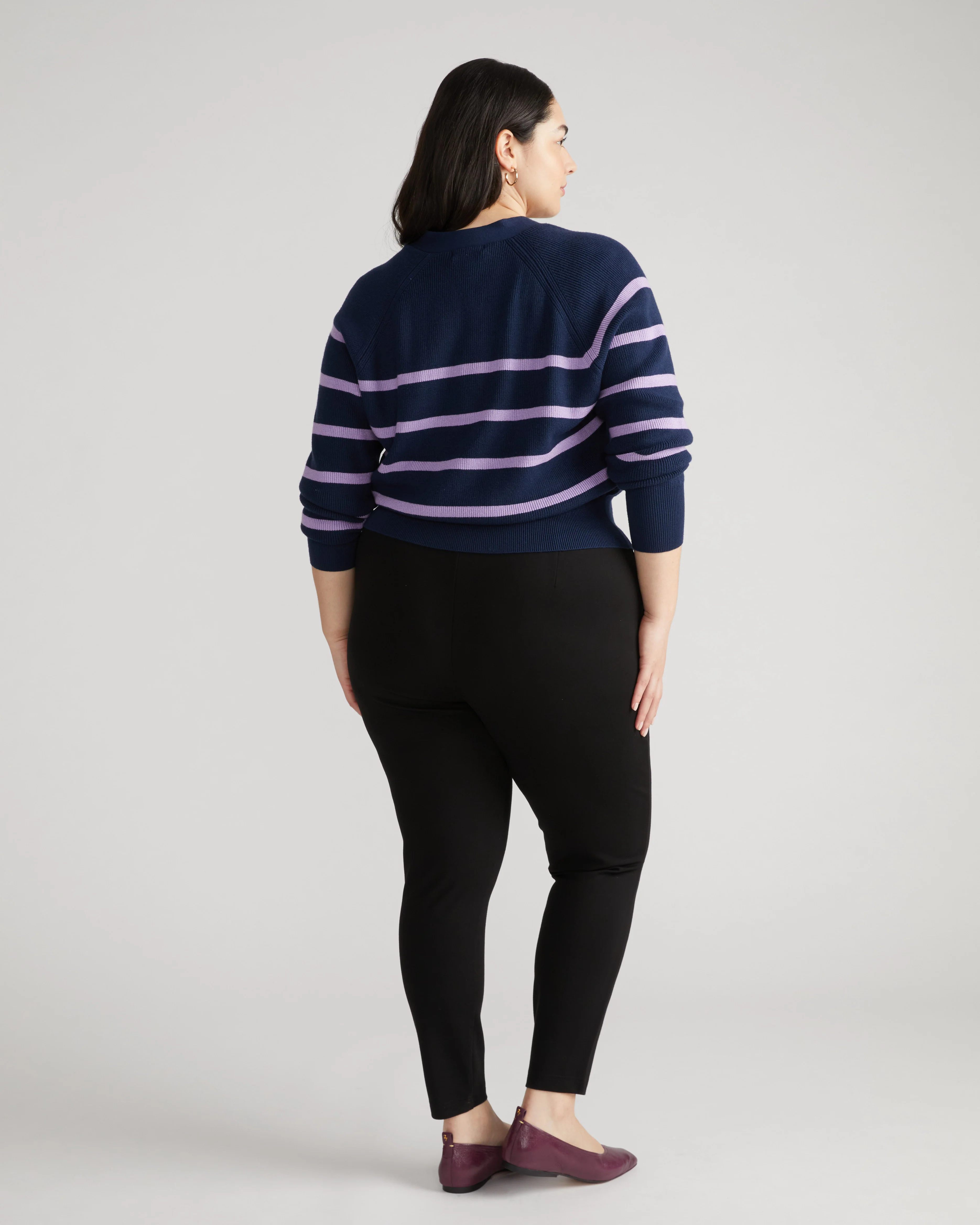 Minimalist Moro Pocket Signature Ponte Pants - Black - Image 3