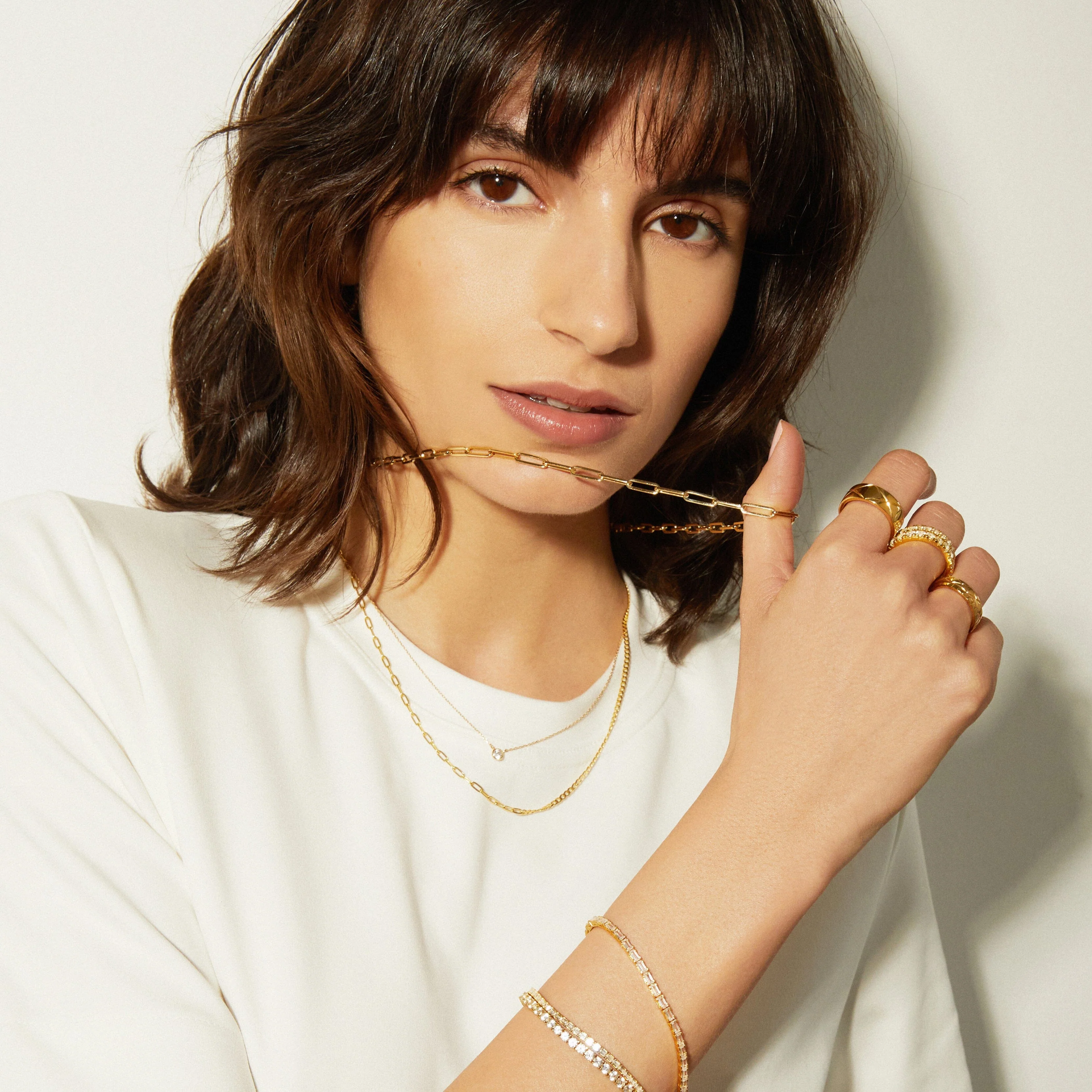 Aurate Mix Chain Necklace - Image 2