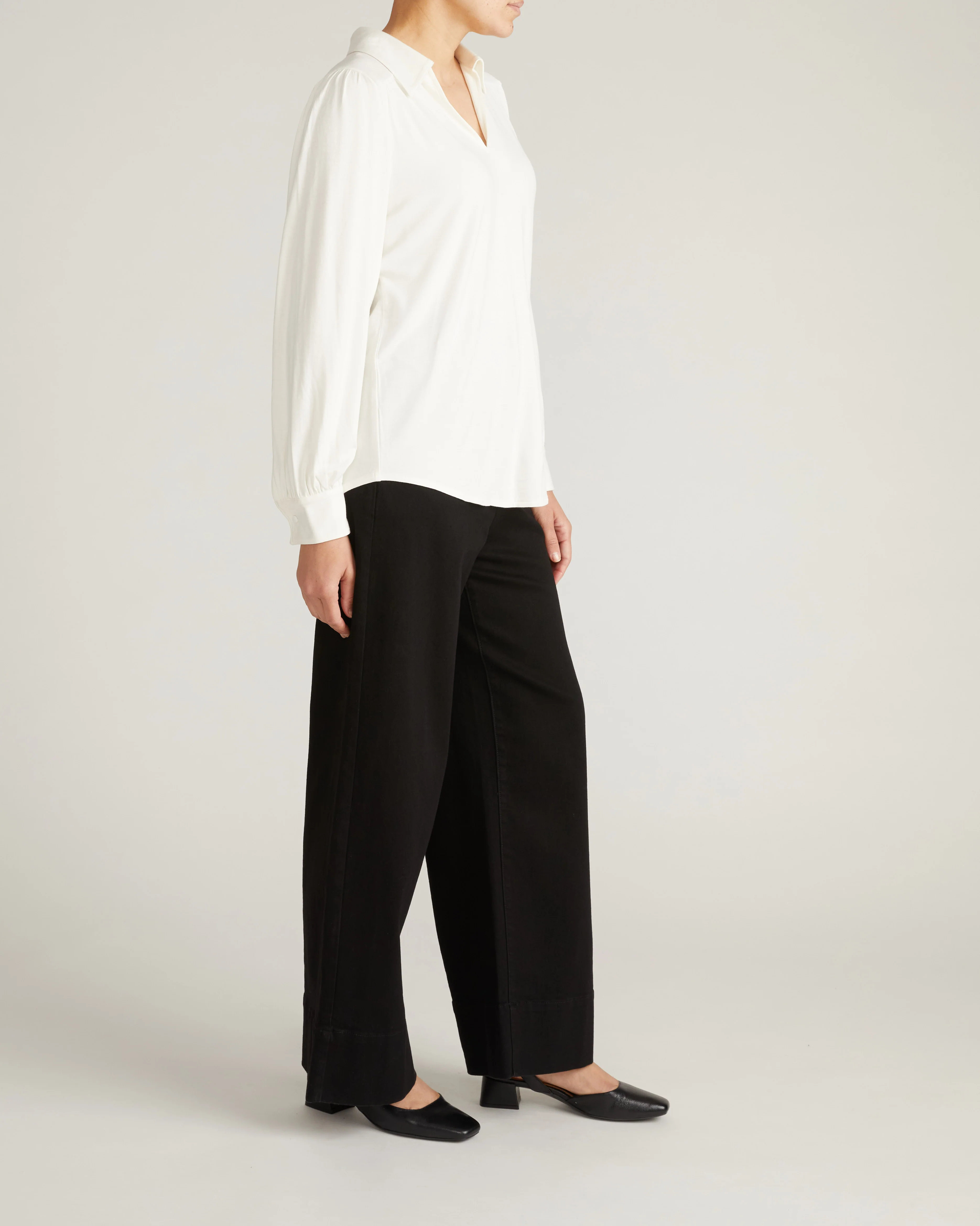 Moore Liquid Jersey Blouse - White - Image 7