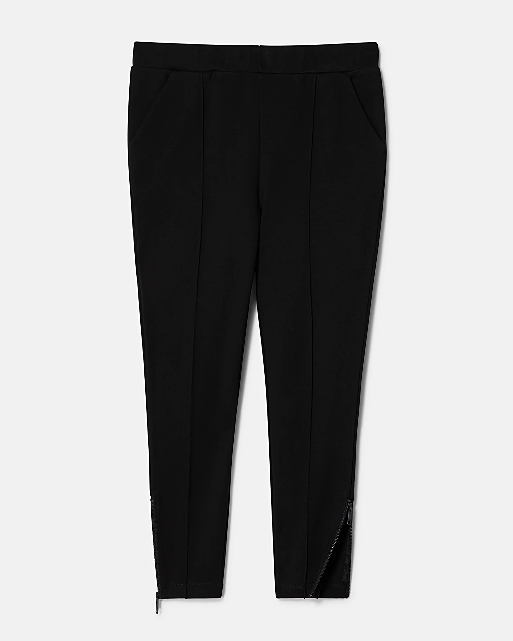 Moro Pintuck Pocket Ponte Pants - Black - Image 4