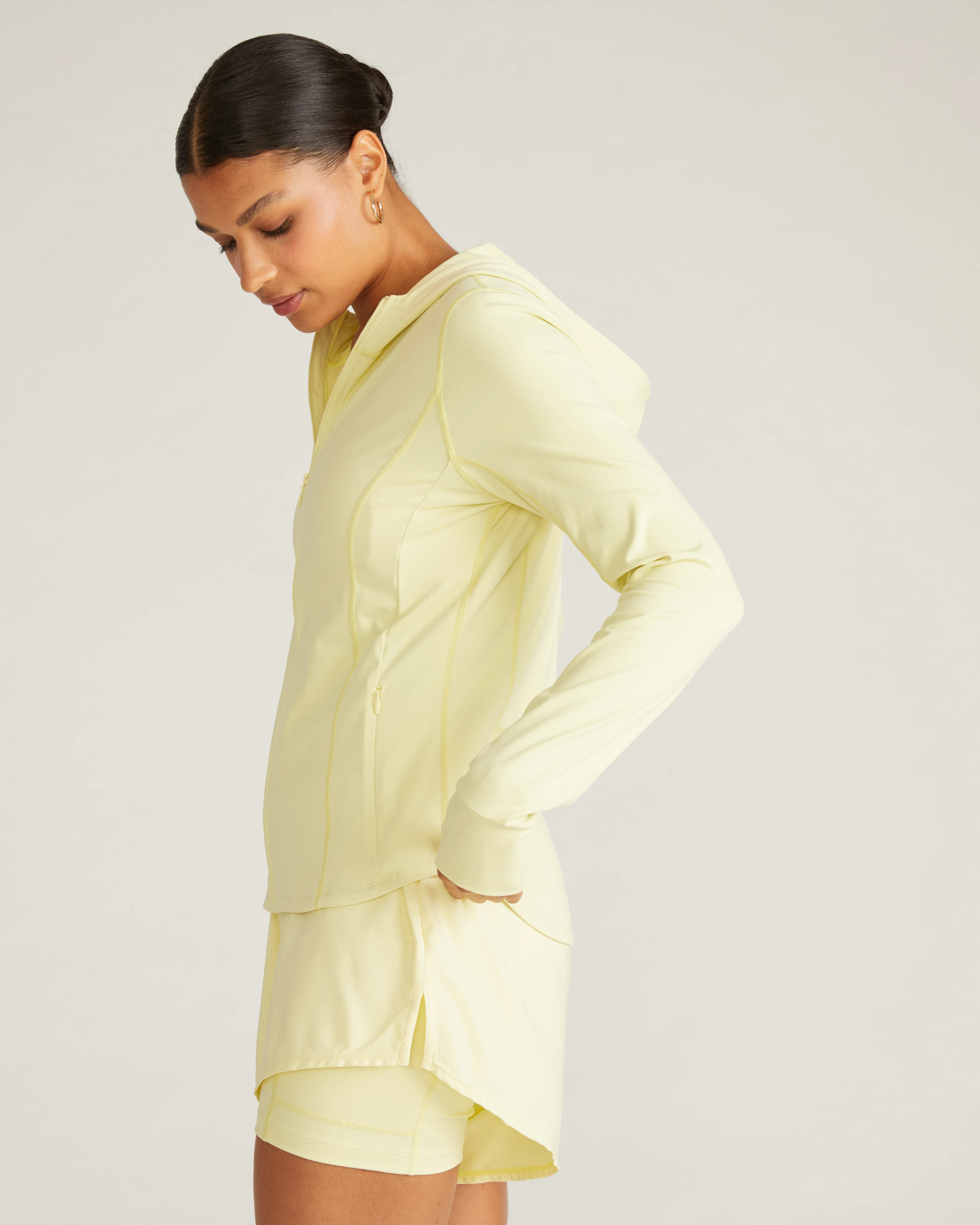 Next-to-Naked Hooded Zip Jacket - Reed - Image 3