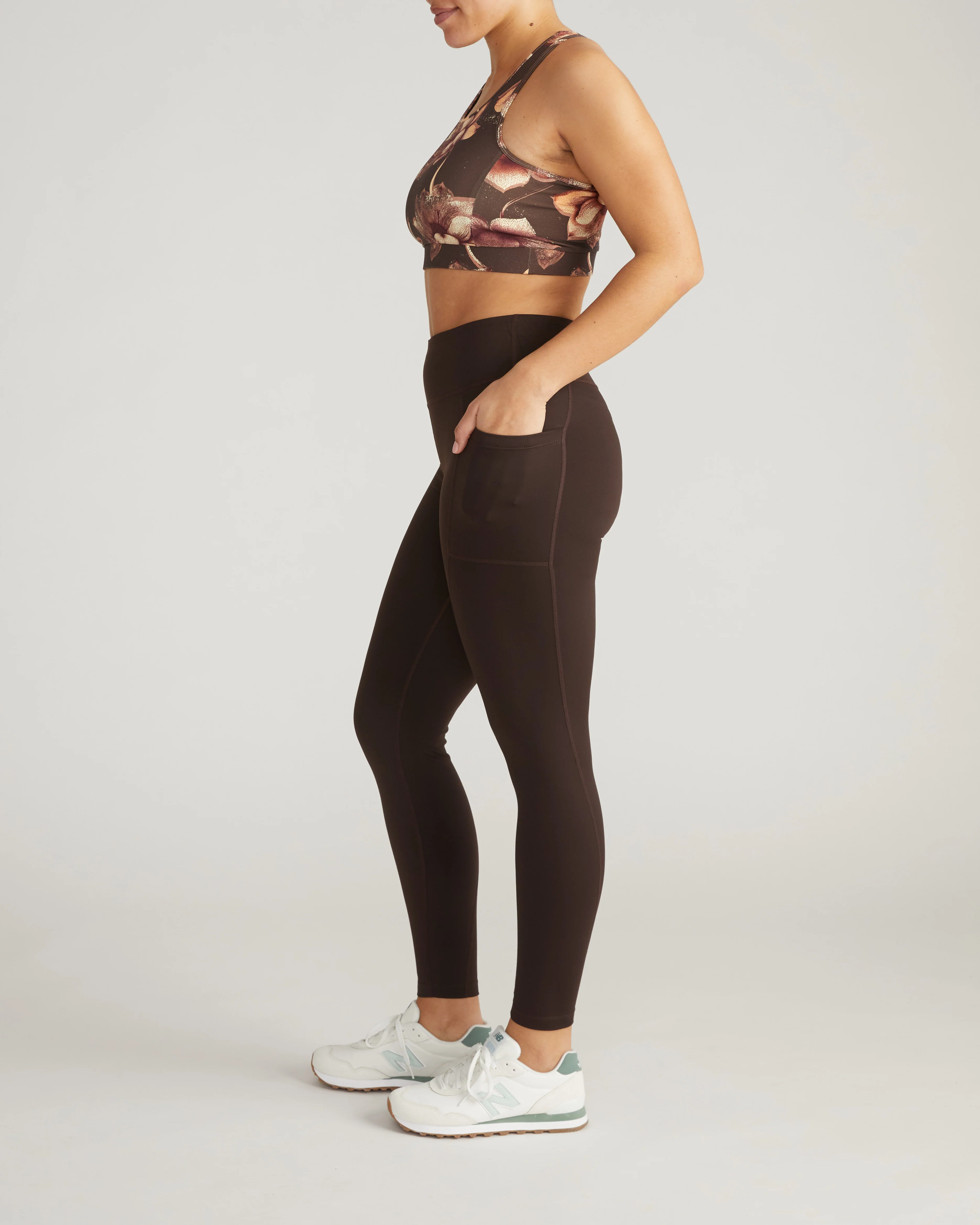 Next-to-Naked Pocket Legging - Deep Brown - Image 5