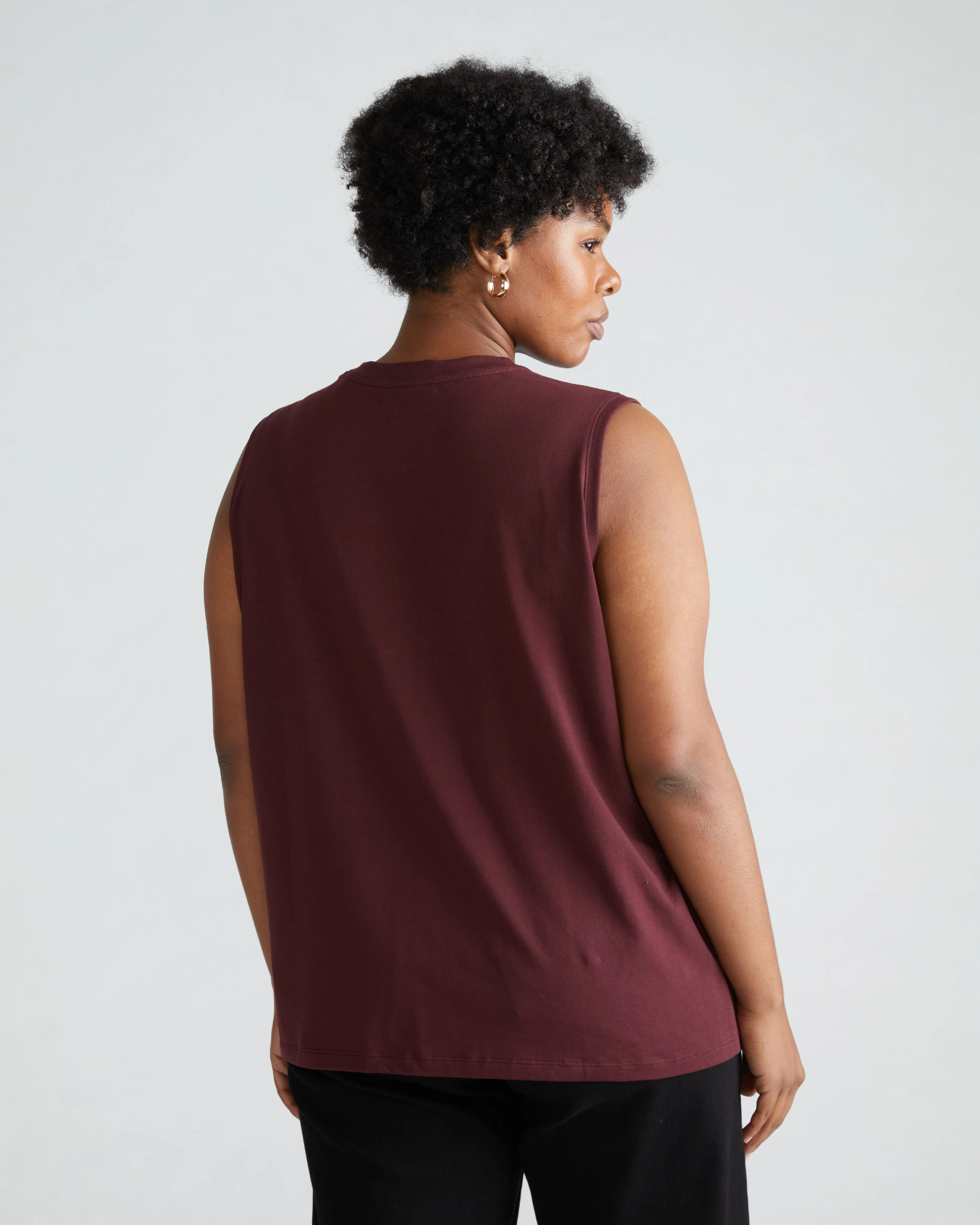 Patti Muscle Tank - Black Cherry - Image 3