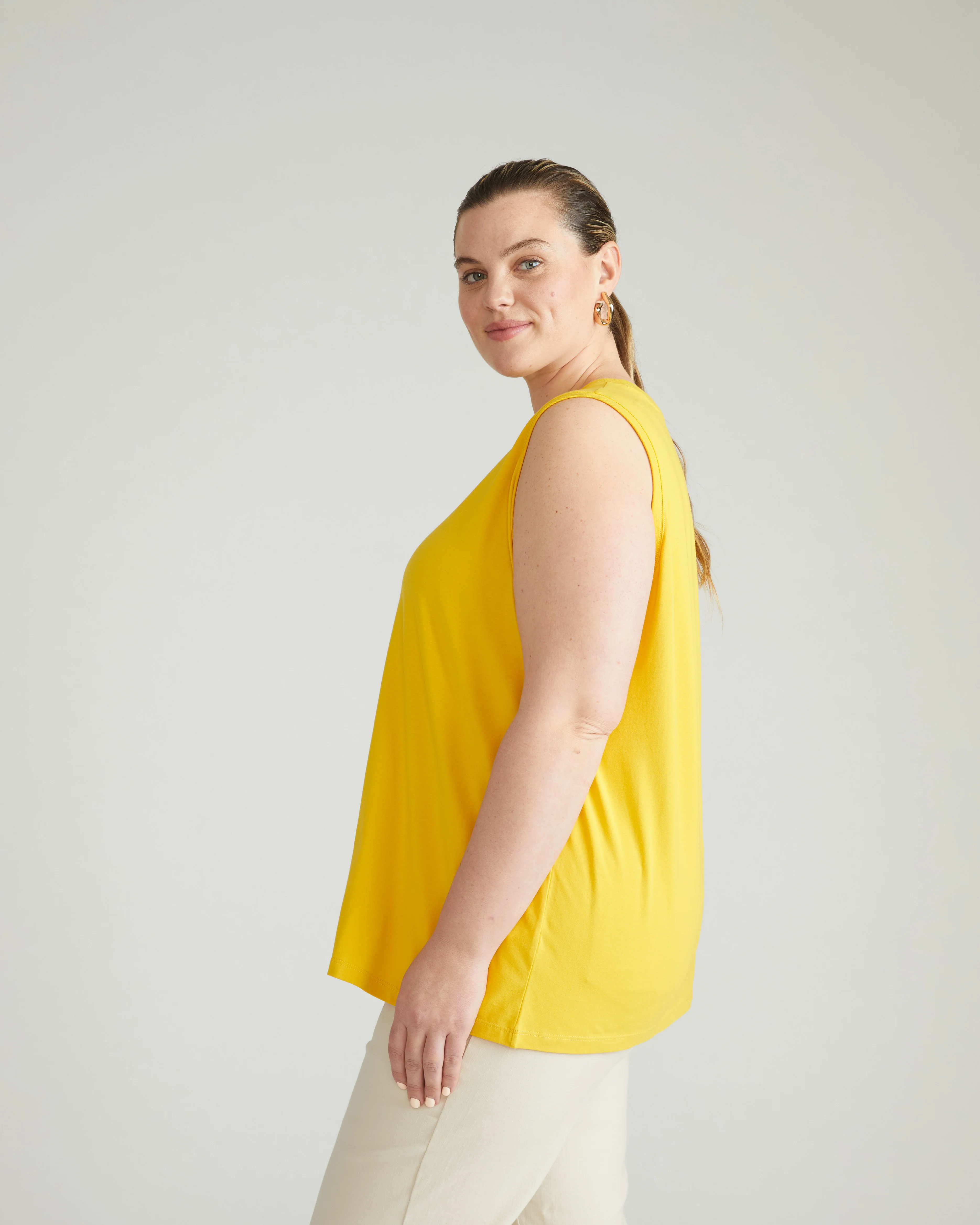 Patti Muscle Tank - Yellow - Image 2