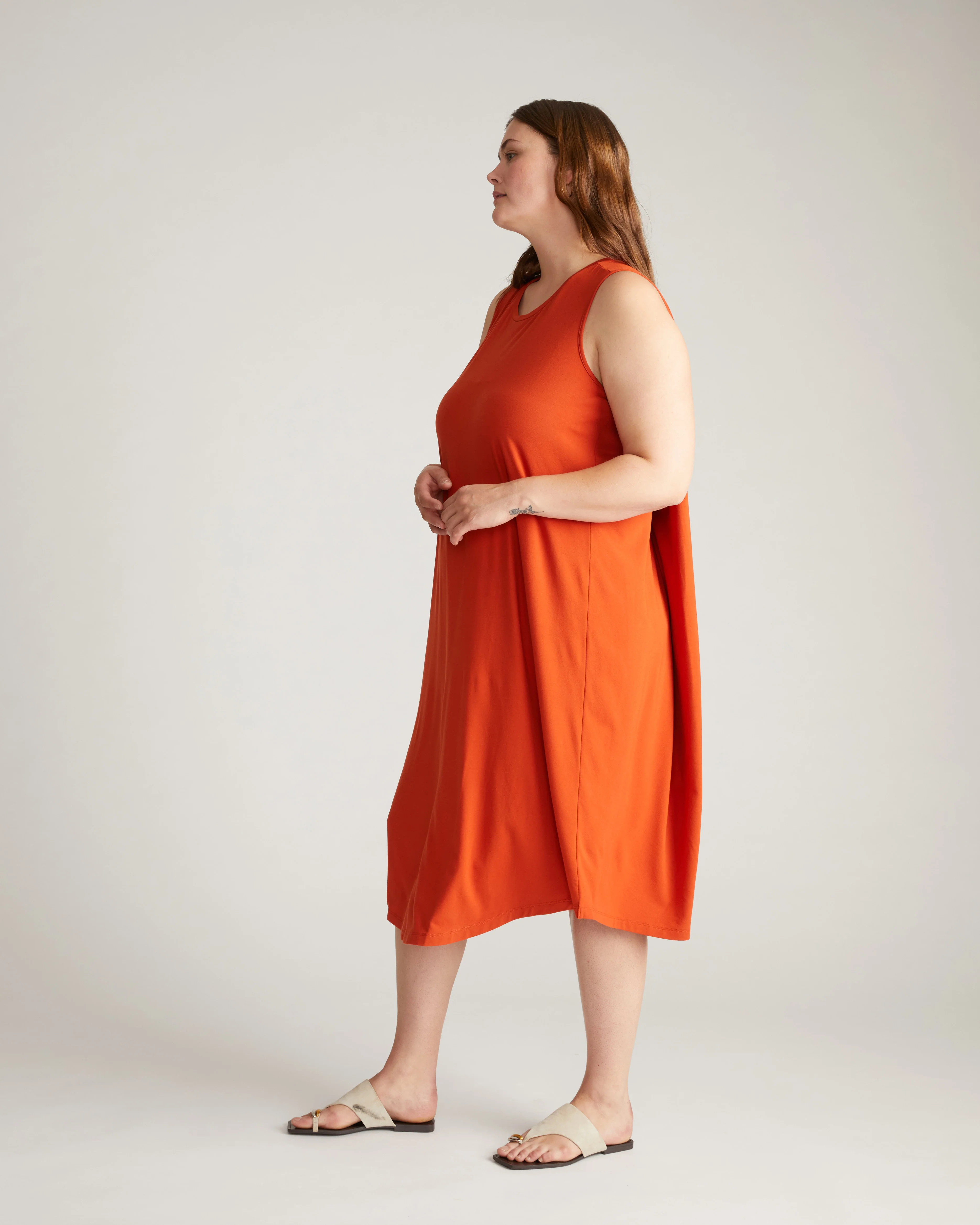 Pearl Divine Jersey Dress - Warm Russet - Image 4
