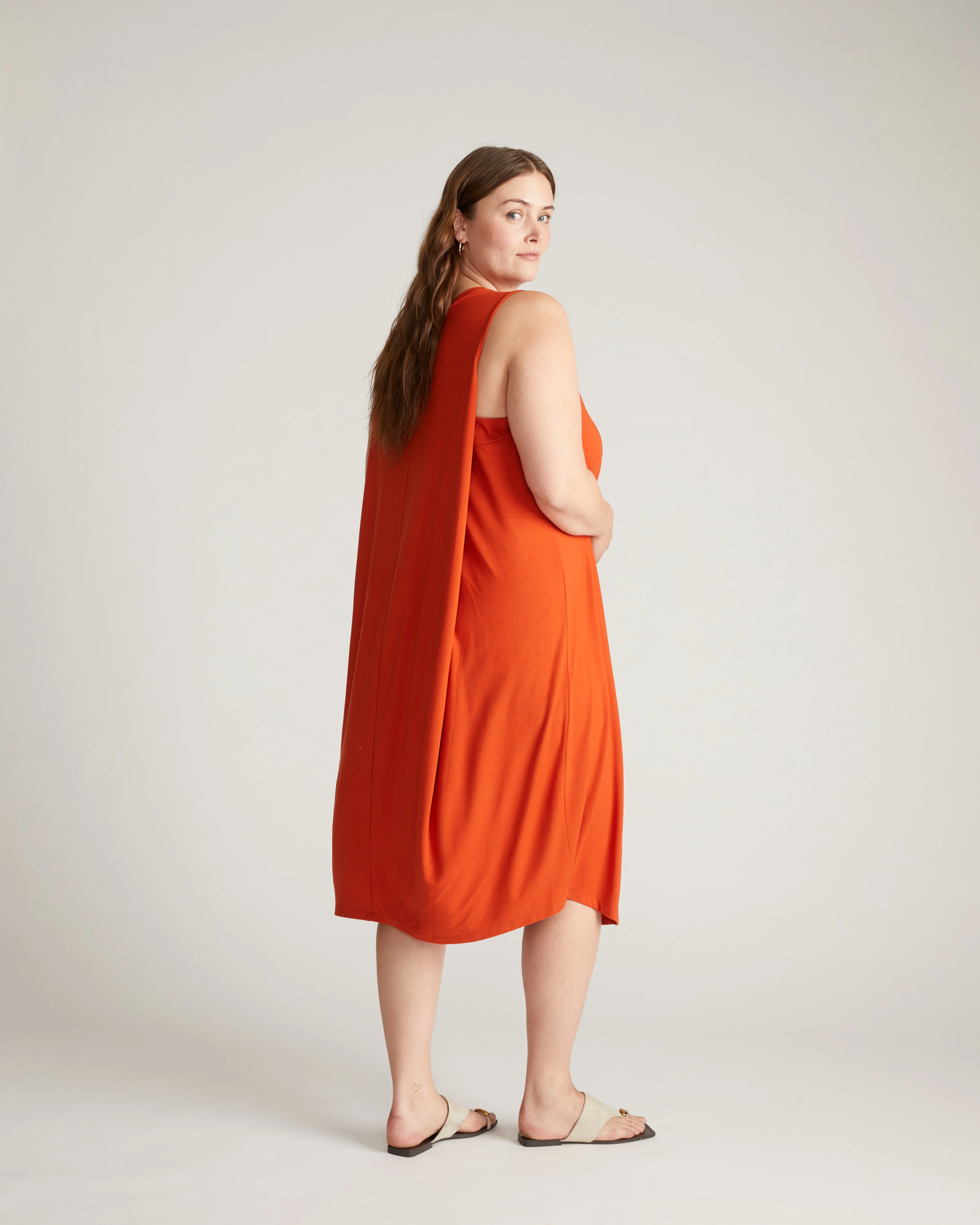 Pearl Divine Jersey Dress - Warm Russet - Image 5