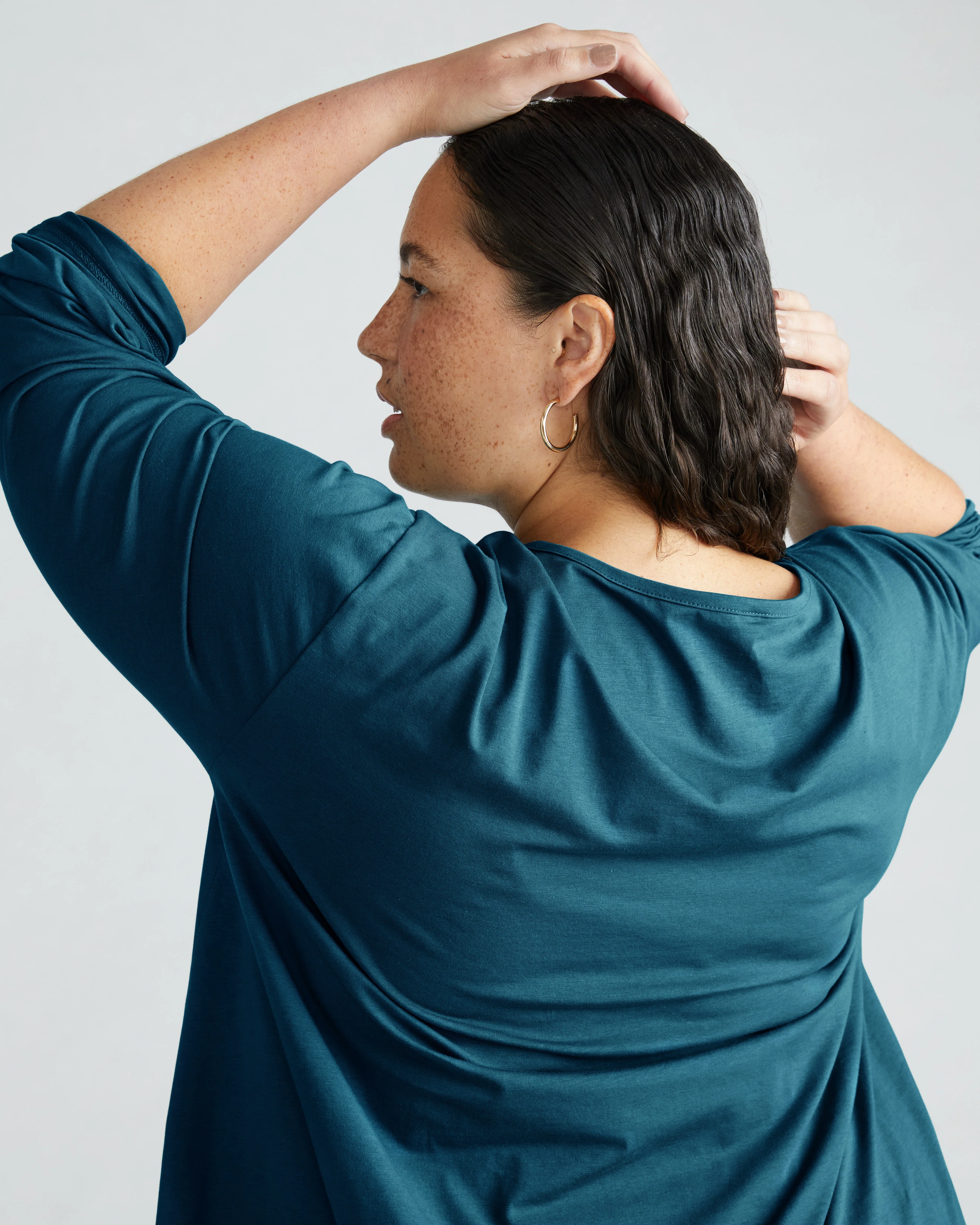 Pina Long Sleeve Lounge Tee - Deep Sea - Image 3