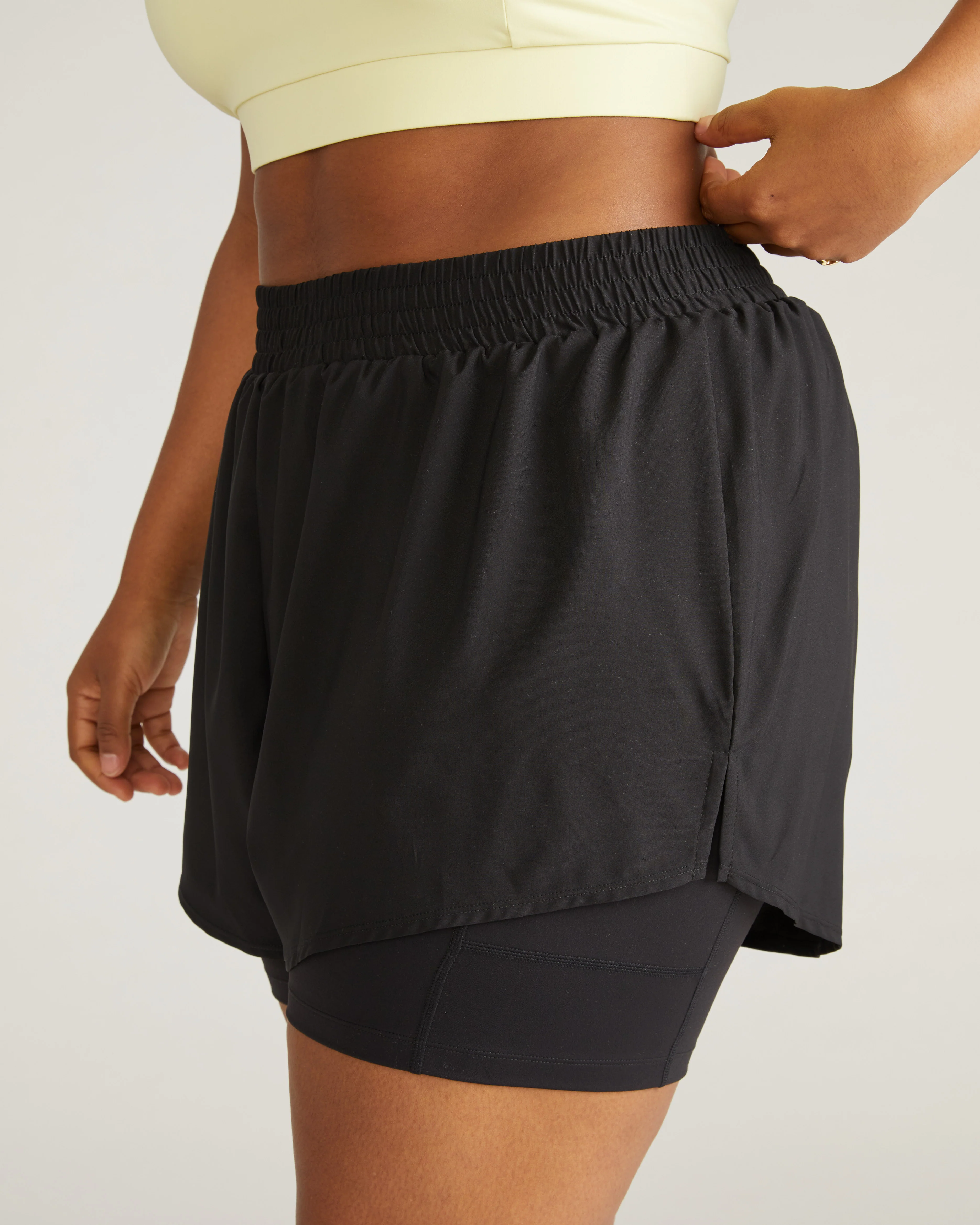 Rebel Active Shorts - Black - Image 3