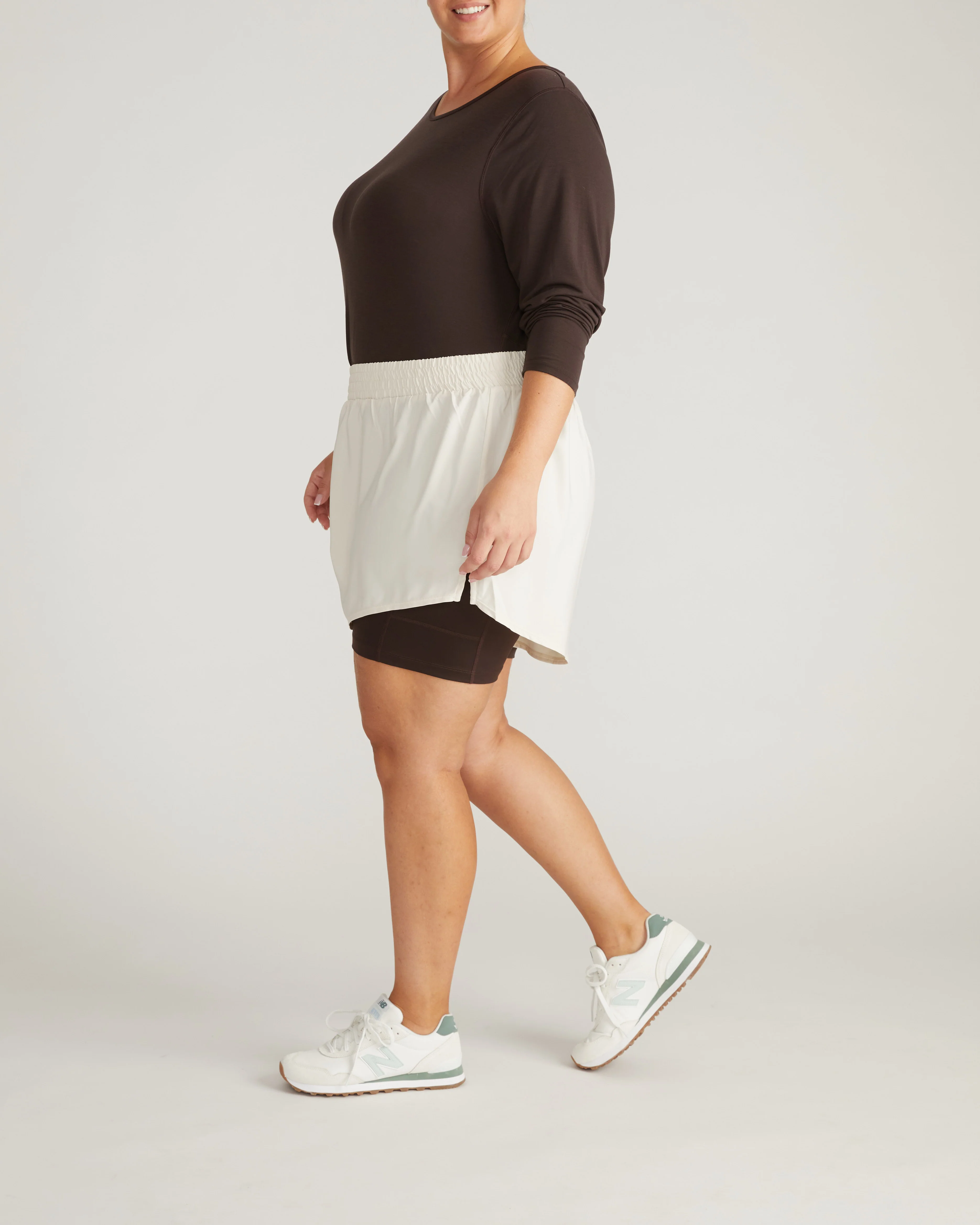 Rebel Active Shorts - Dove Wing/Deep Brown - Image 7
