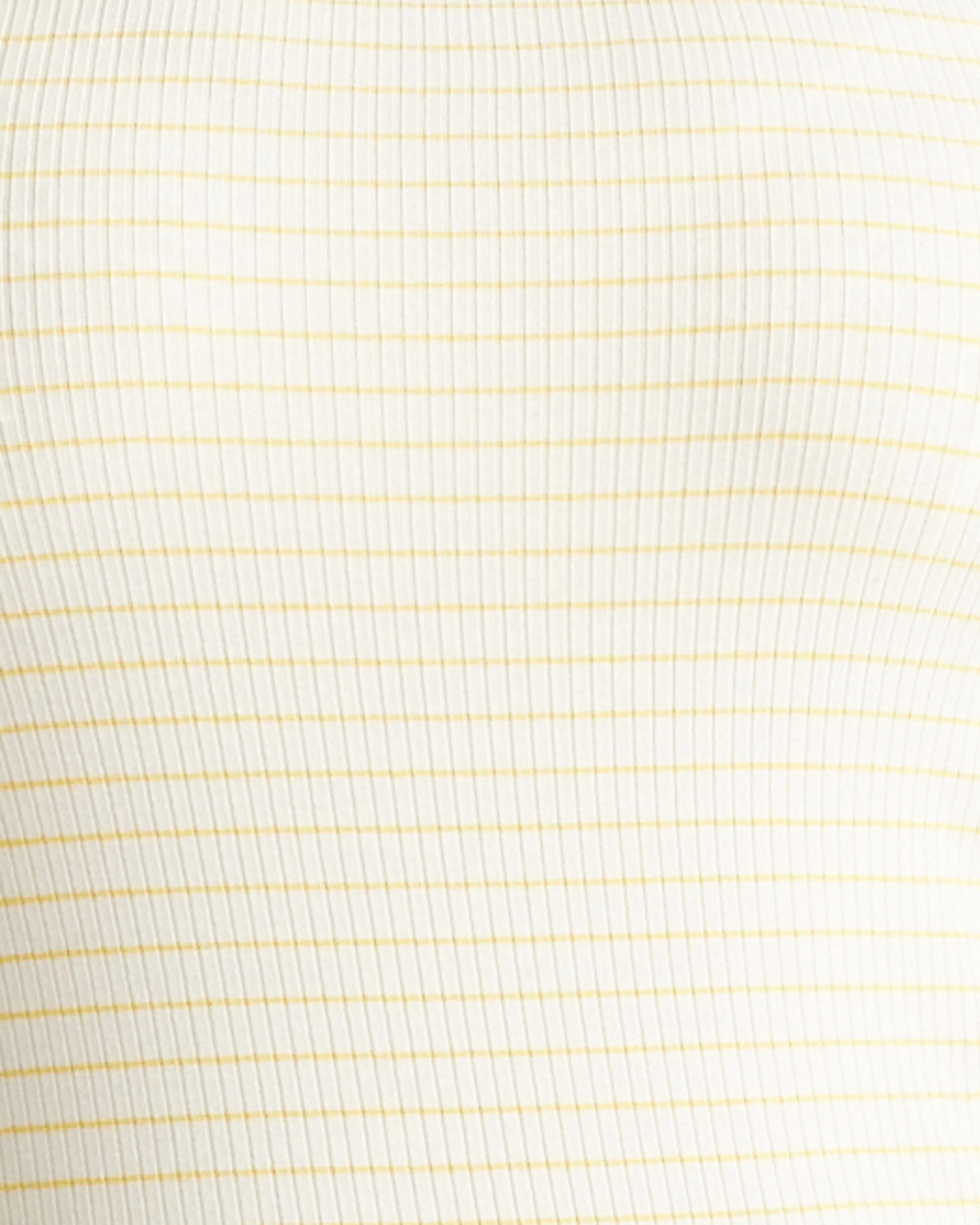Roitfeld Ribbed Tank - Yellow Microstripe - Image 5