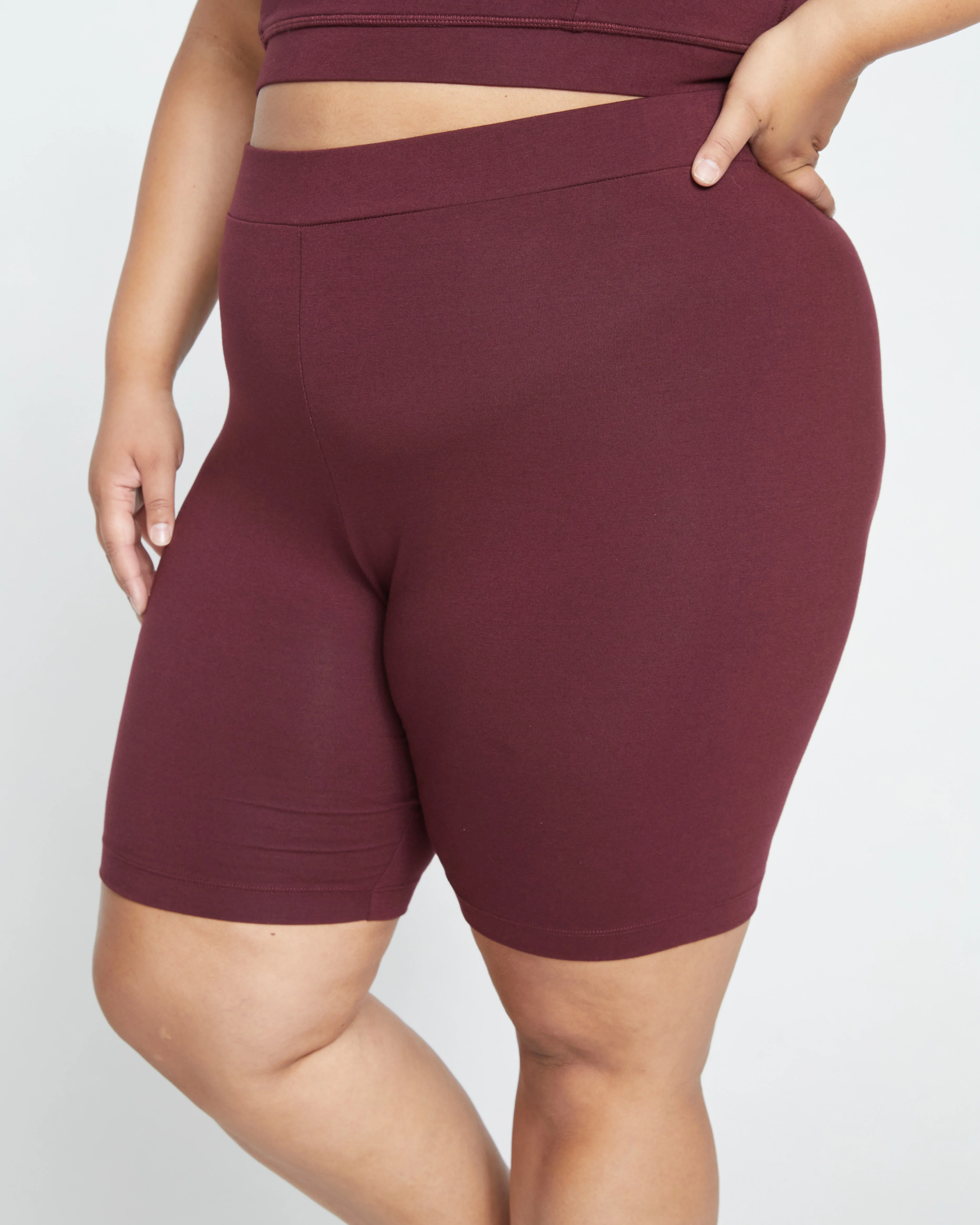 Roya Bike Shorts - Black Cherry - Image 3