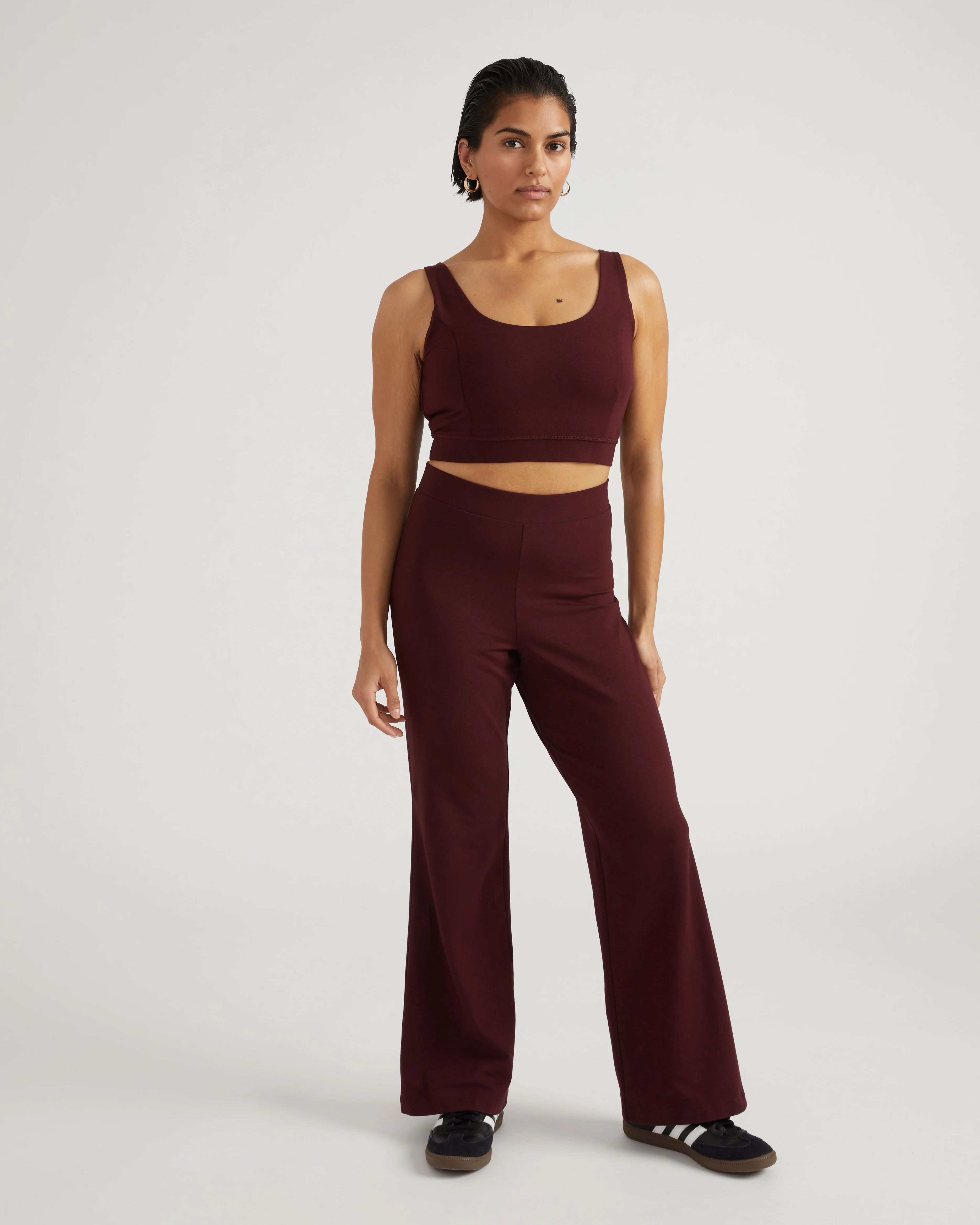 Roya Bootcut Legging - Black Cherry - Image 3