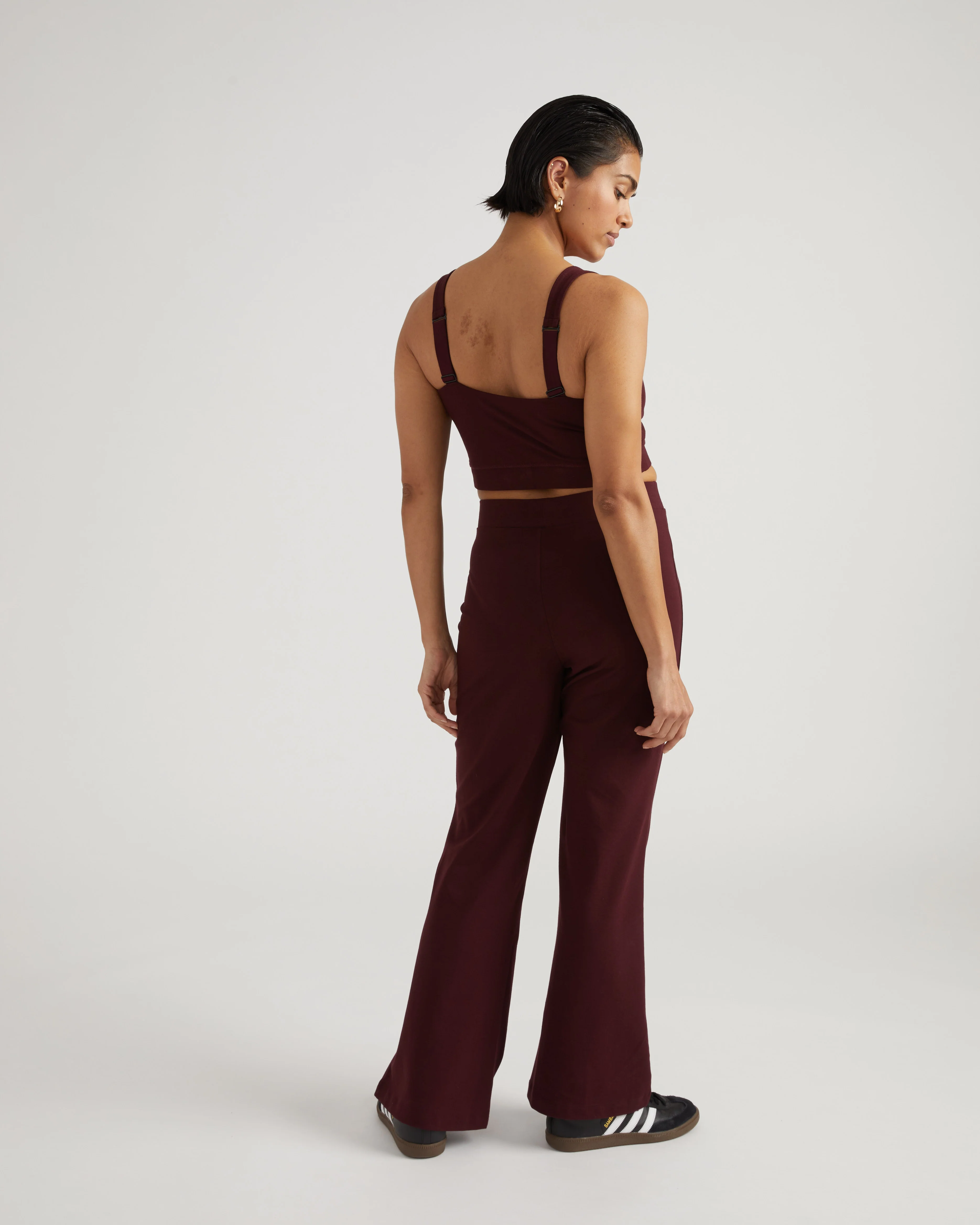 Roya Bootcut Legging - Black Cherry - Image 5