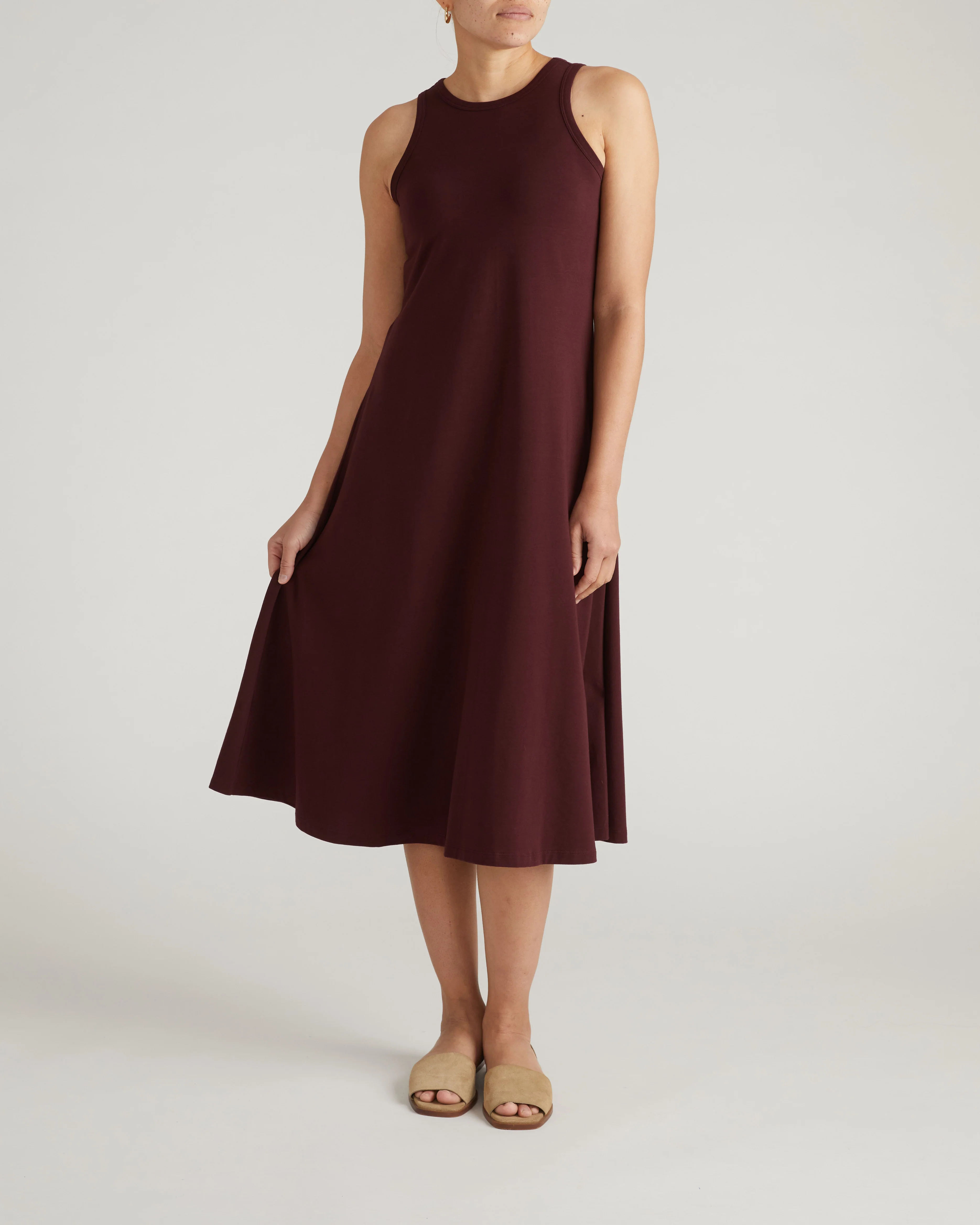 Sardinia Tank Dress - Black Cherry - Image 5