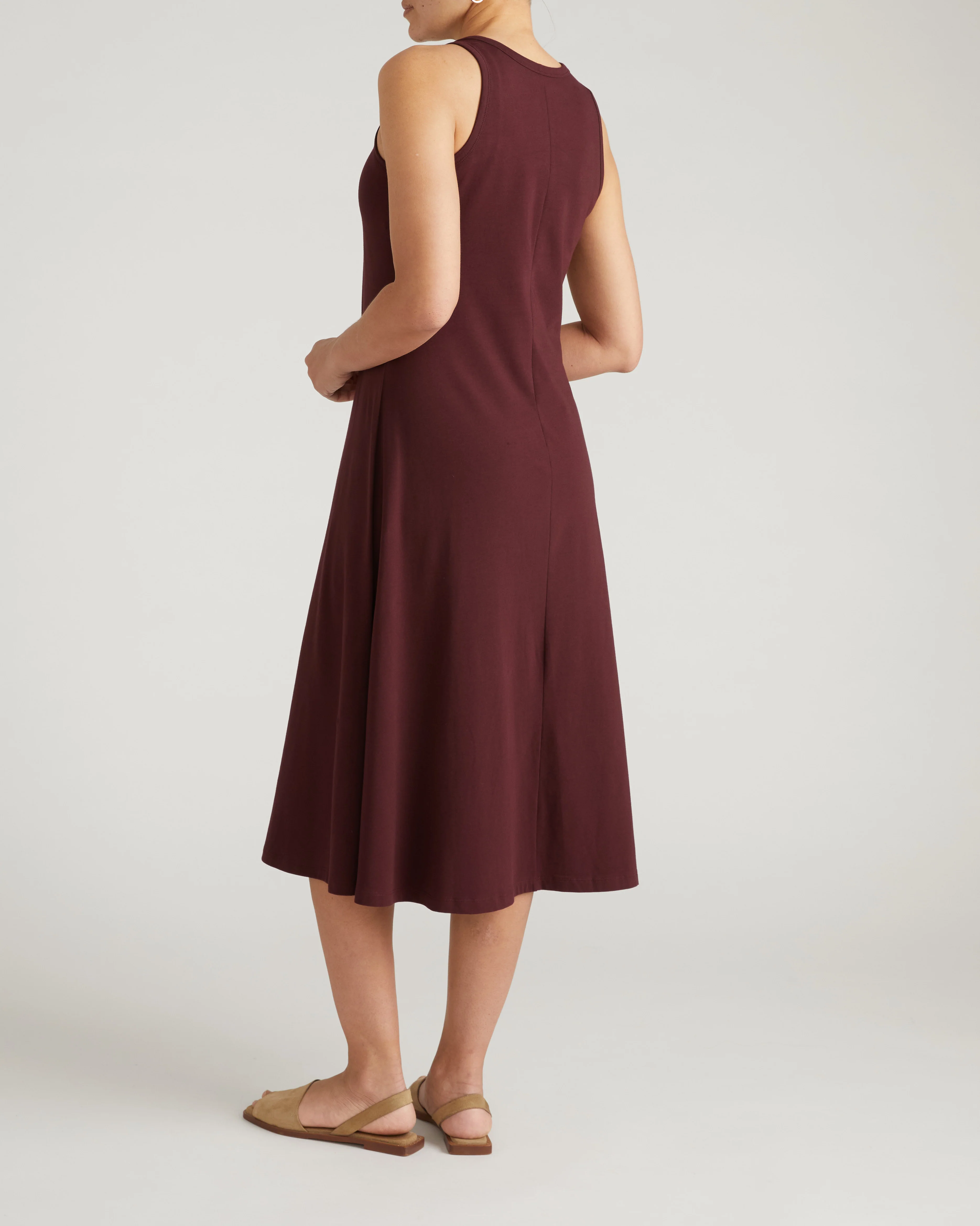 Sardinia Tank Dress - Black Cherry - Image 7