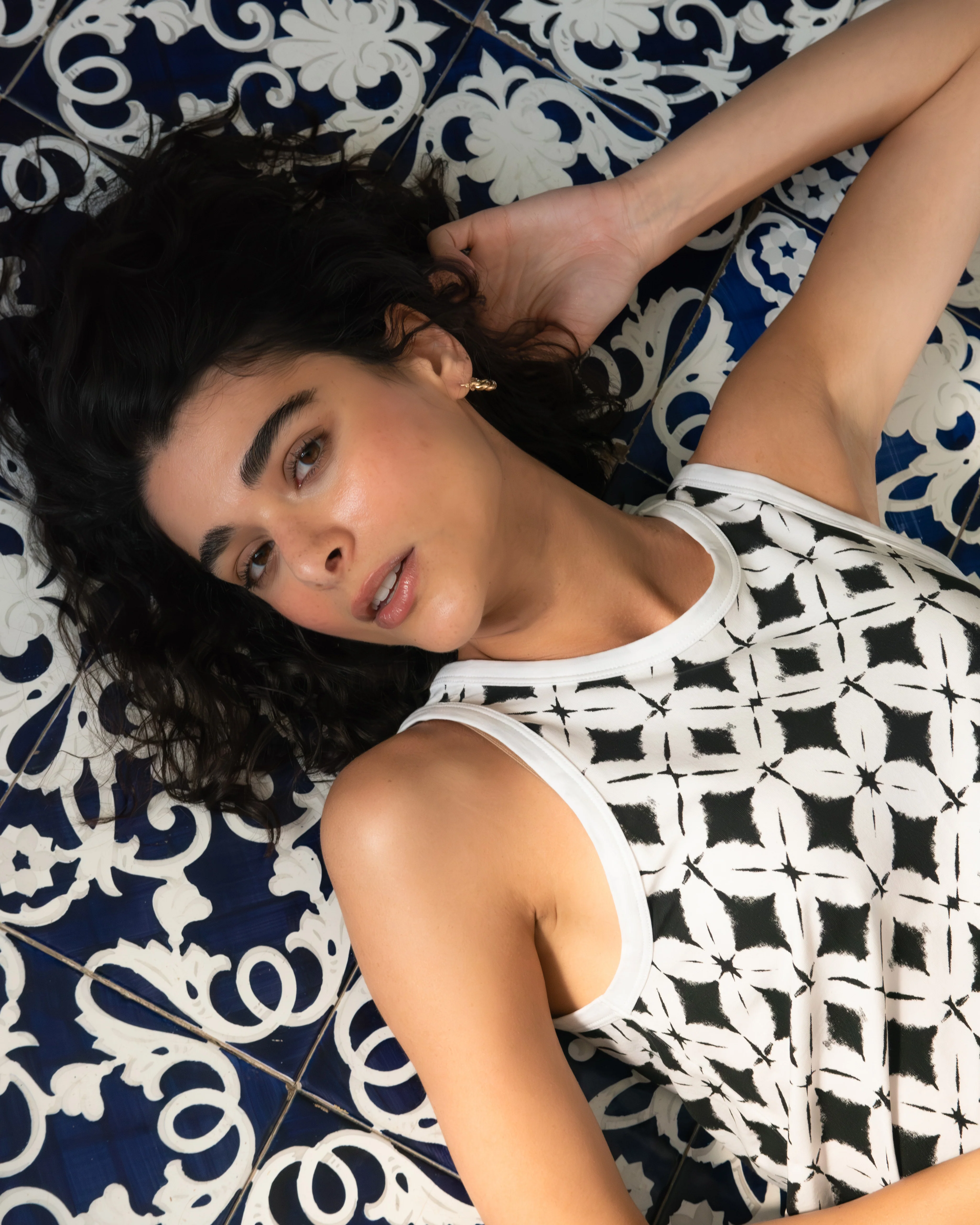 Sardinia Tank Dress - Eclipse Print - Image 2