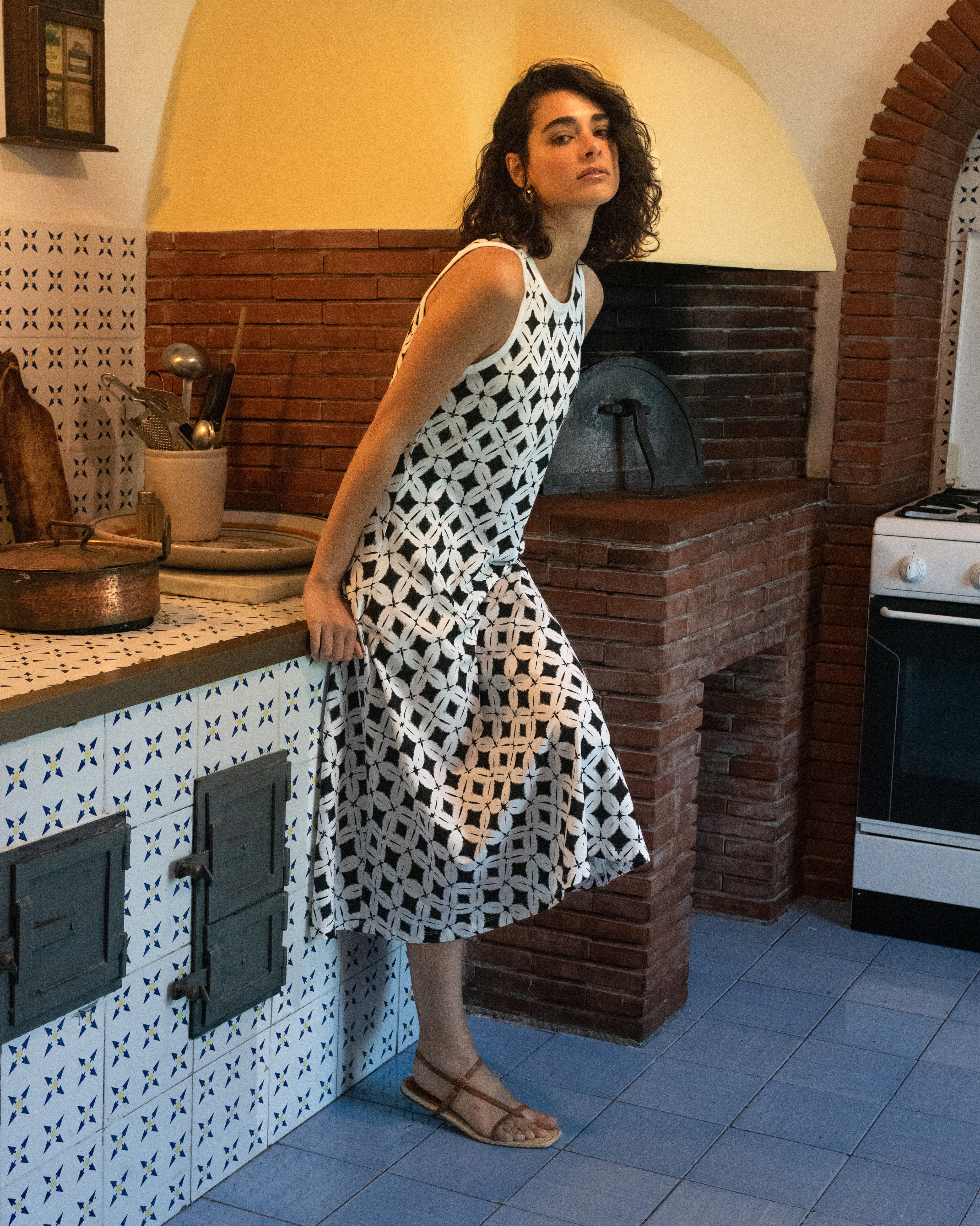 Sardinia Tank Dress - Eclipse Print - Image 3