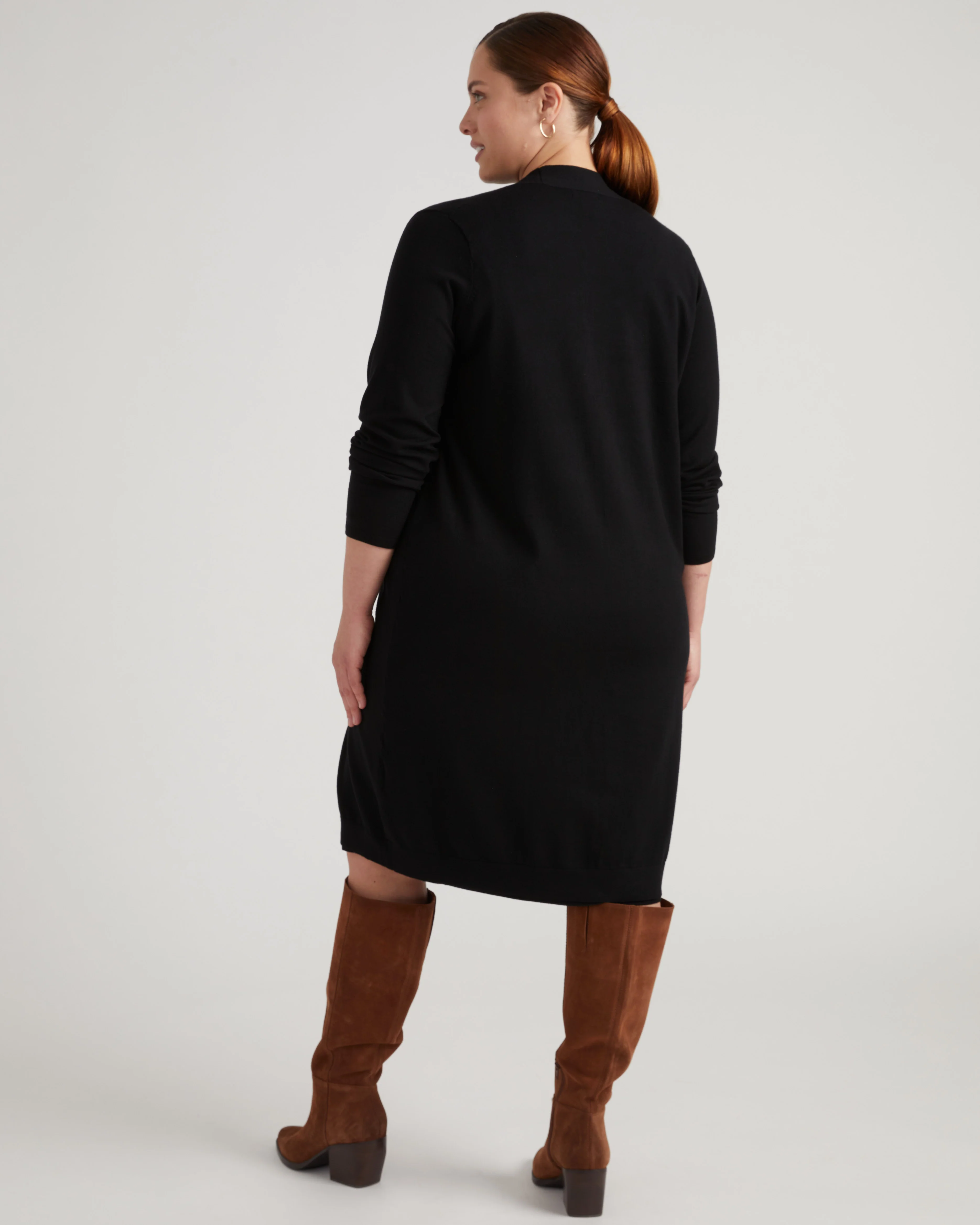 Savvy Double Knit Duster - Black - Image 3