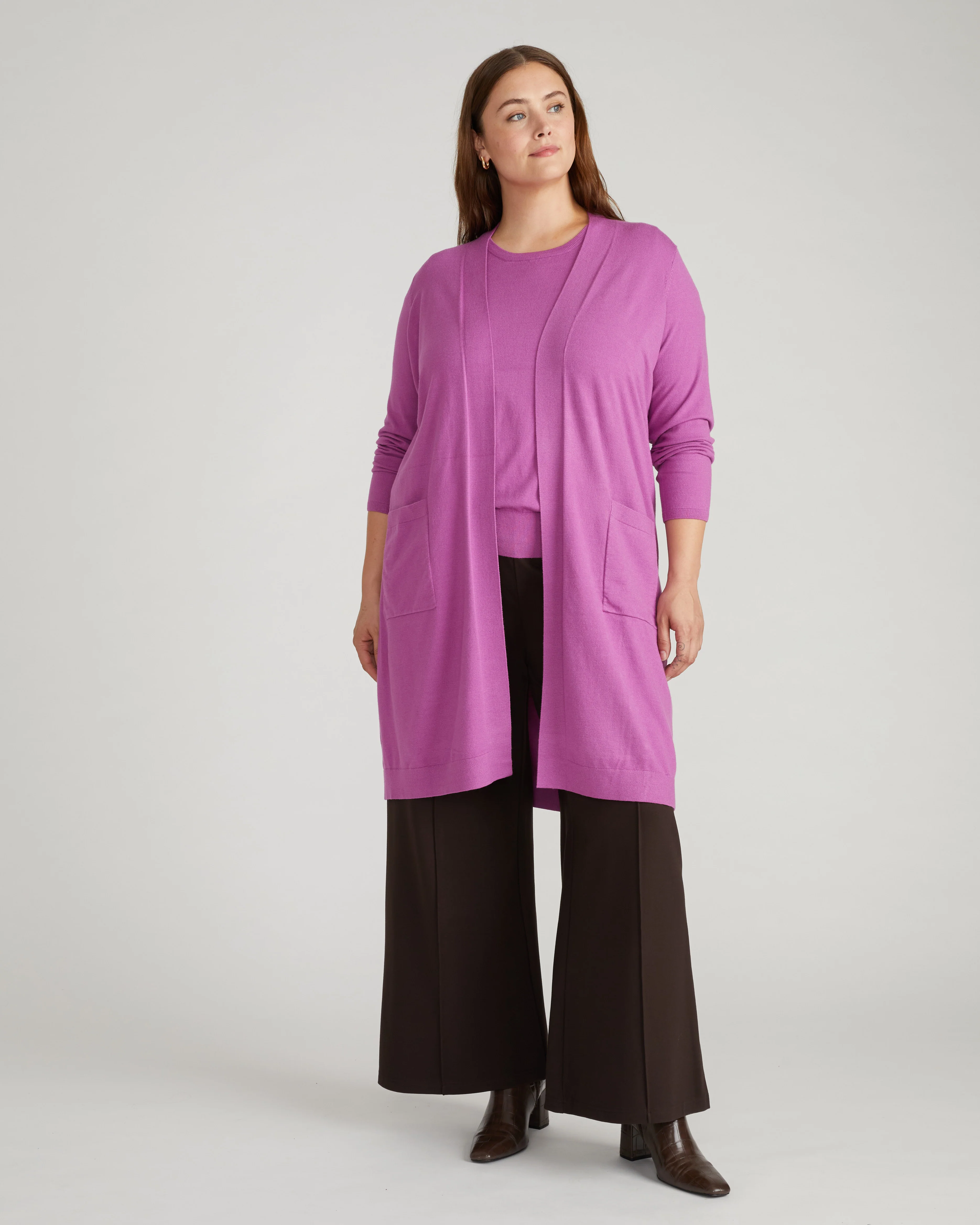 Savvy Double Knit Duster - Purple Vision - Image 2