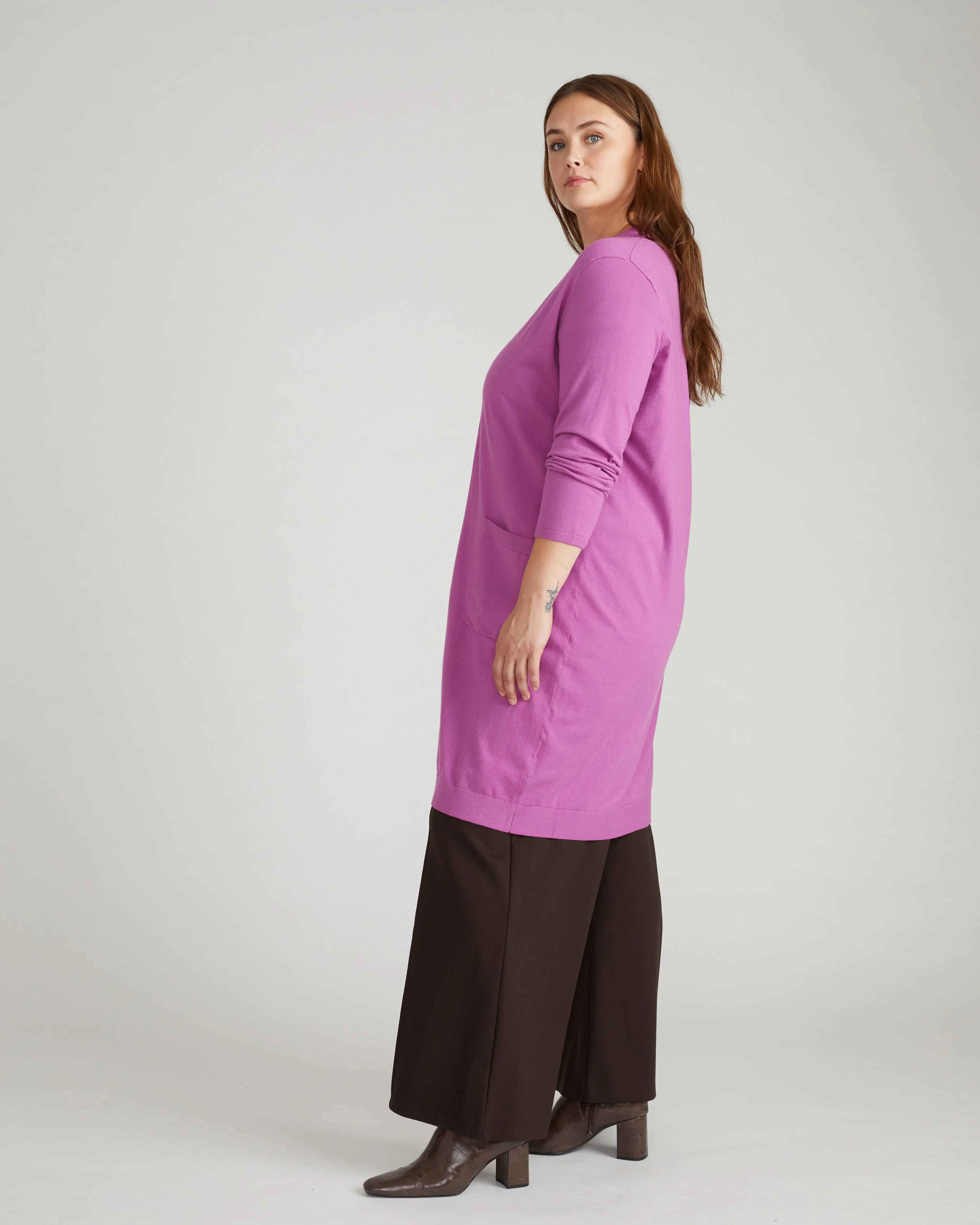 Savvy Double Knit Duster - Purple Vision - Image 3