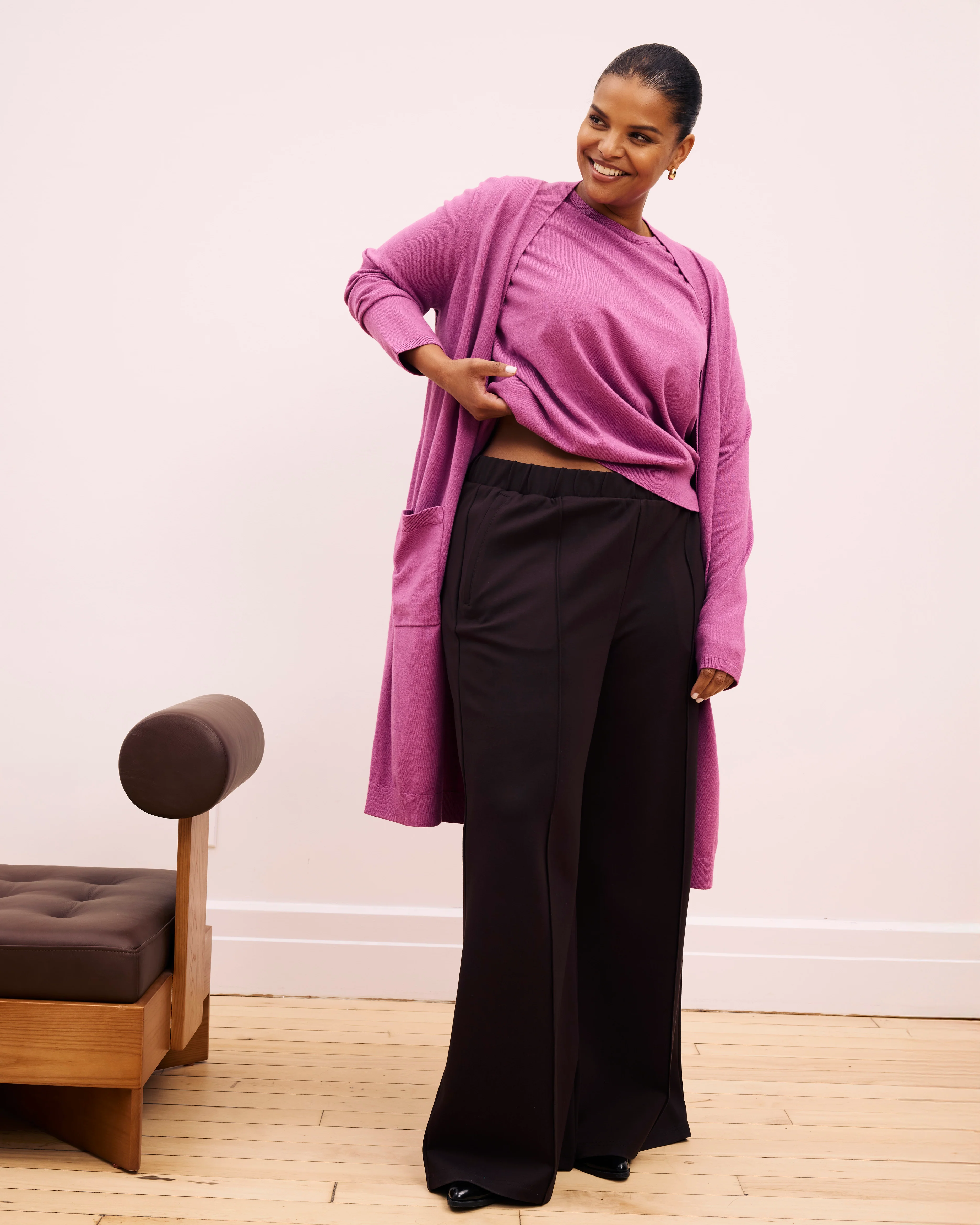 Savvy Double Knit Duster - Purple Vision - Image 5