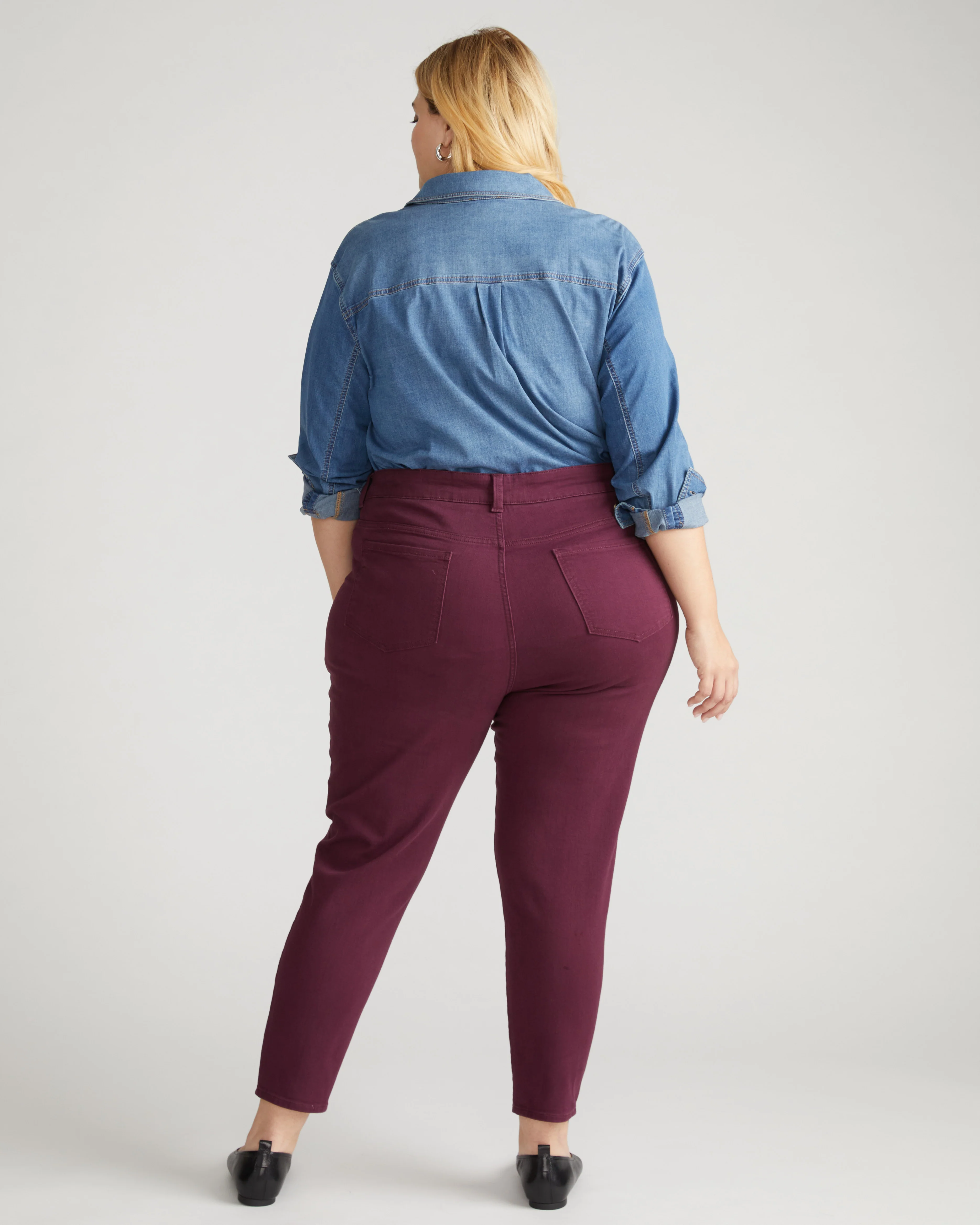 Seine High Rise Skinny Jeans 27 Inch - Acai - Image 3