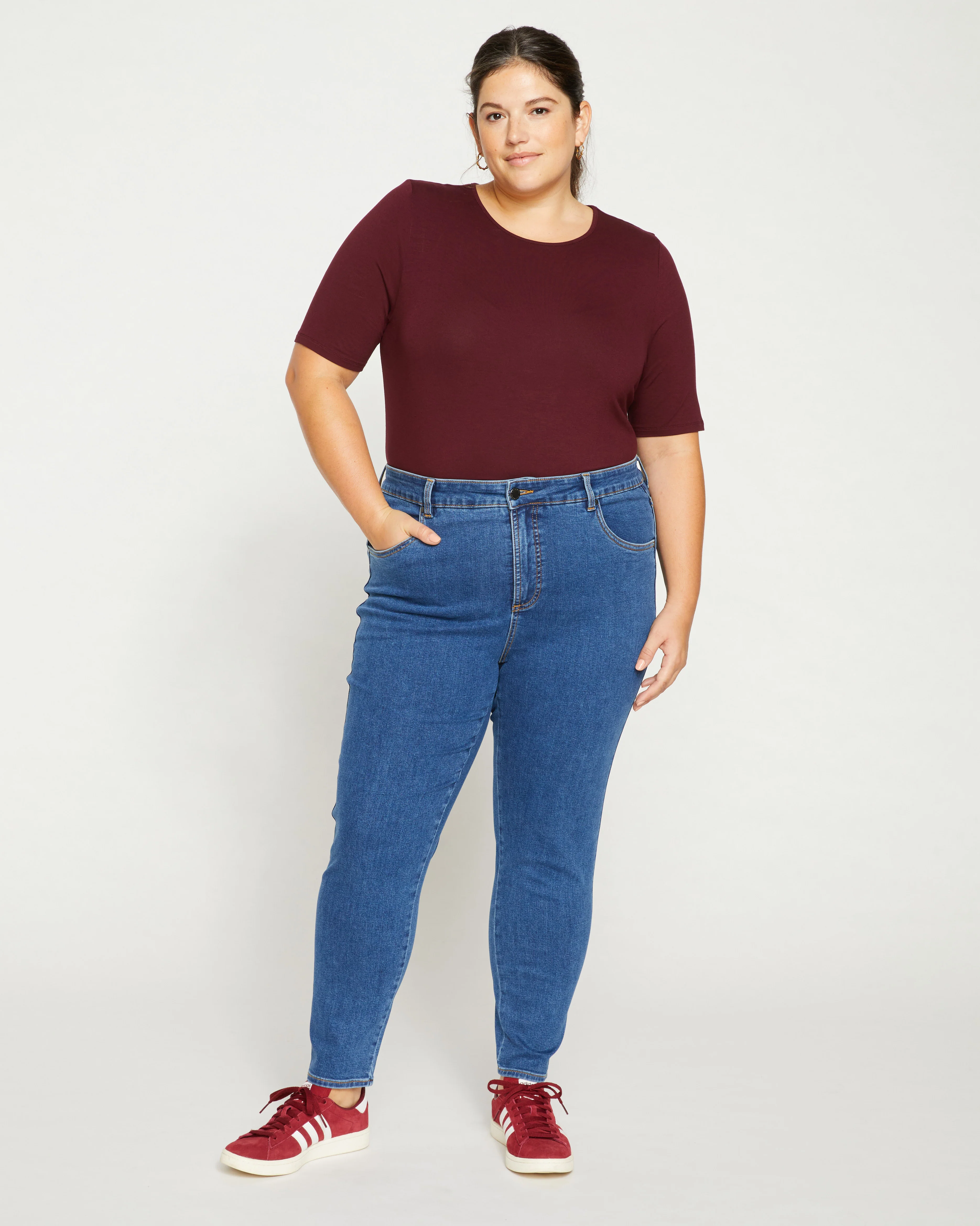 Seine High Rise Skinny Jeans 27 Inch - Odeon Blue - Image 3