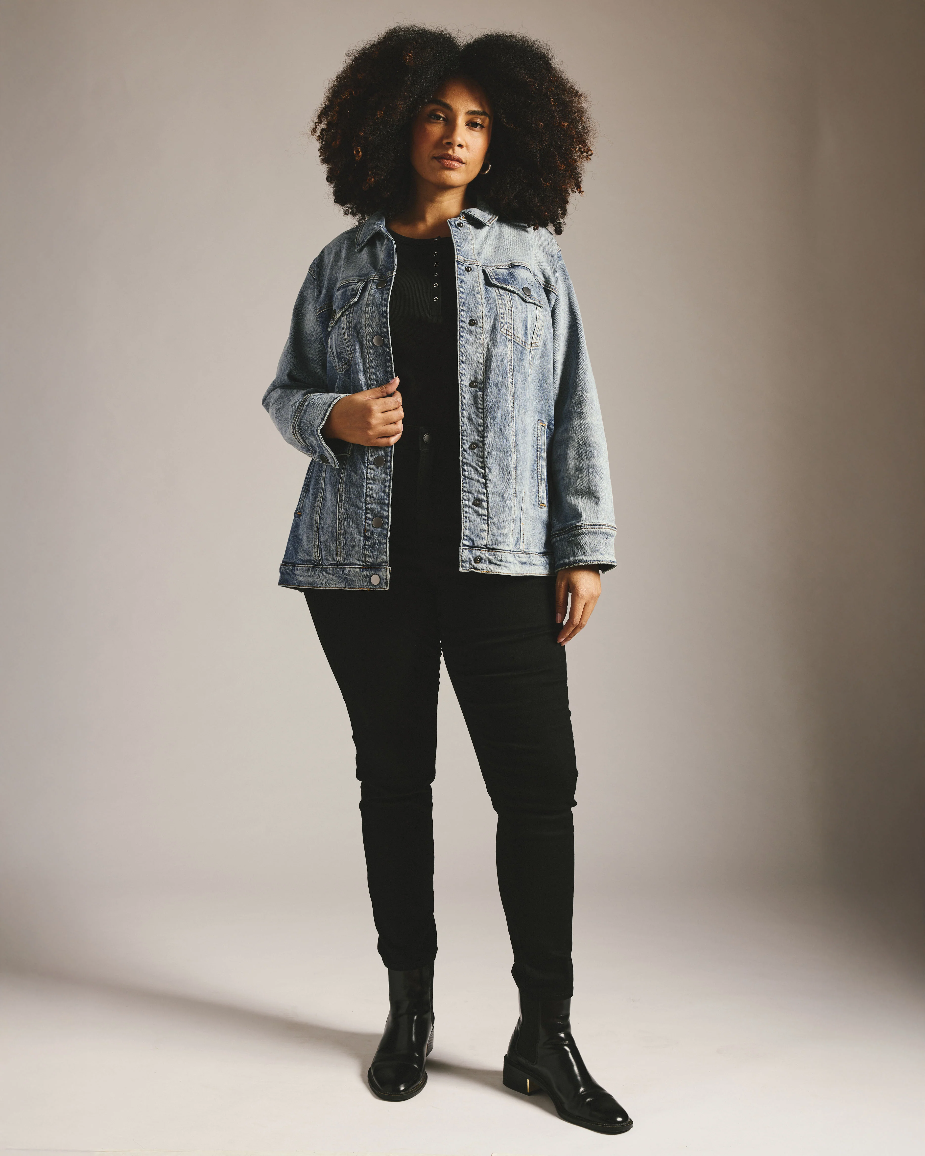 Seine High Rise Skinny Jeans 30 Inch - Jet Black - Image 4
