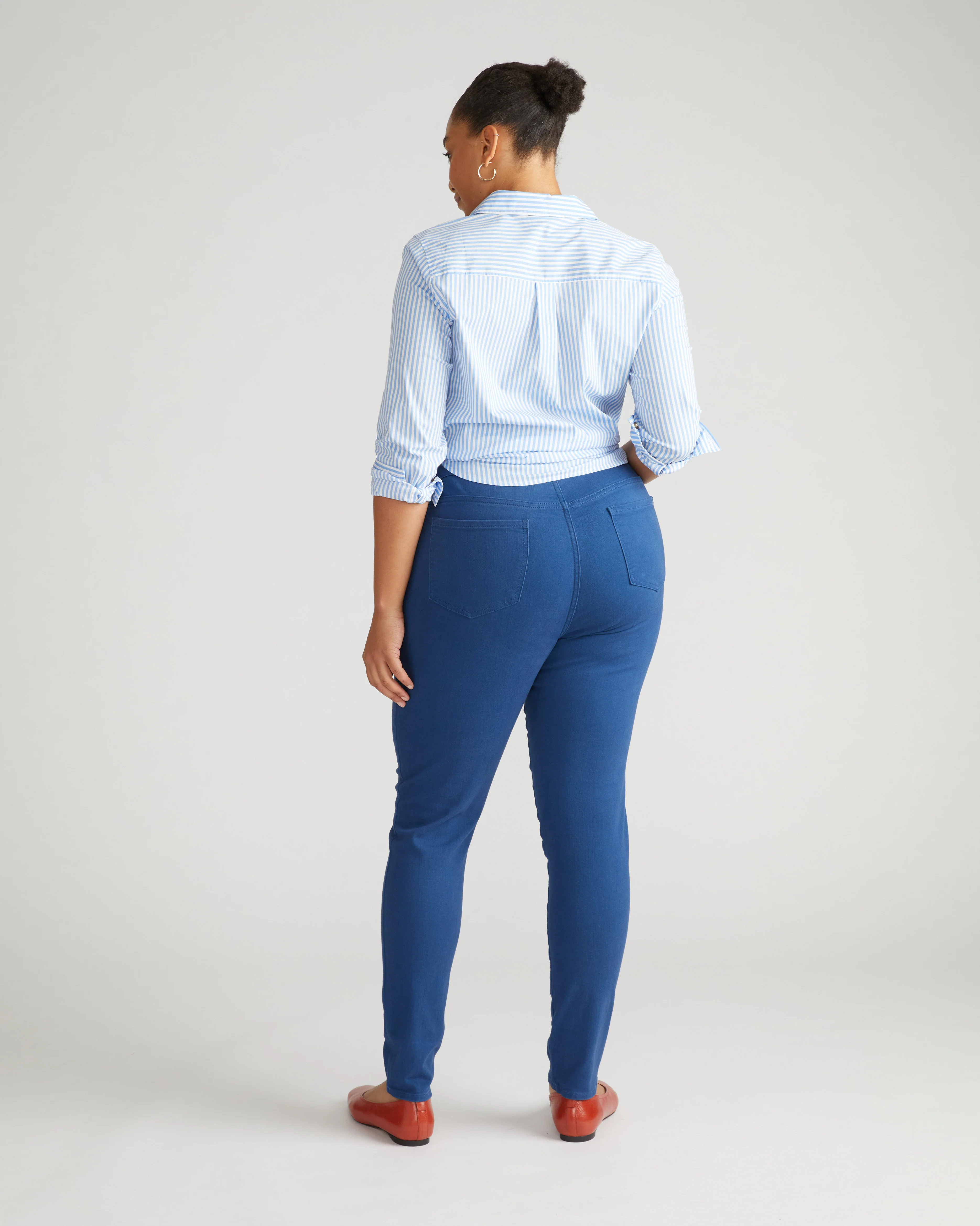 Seine High Rise Skinny Jeans 32 Inch - French Blue - Image 2