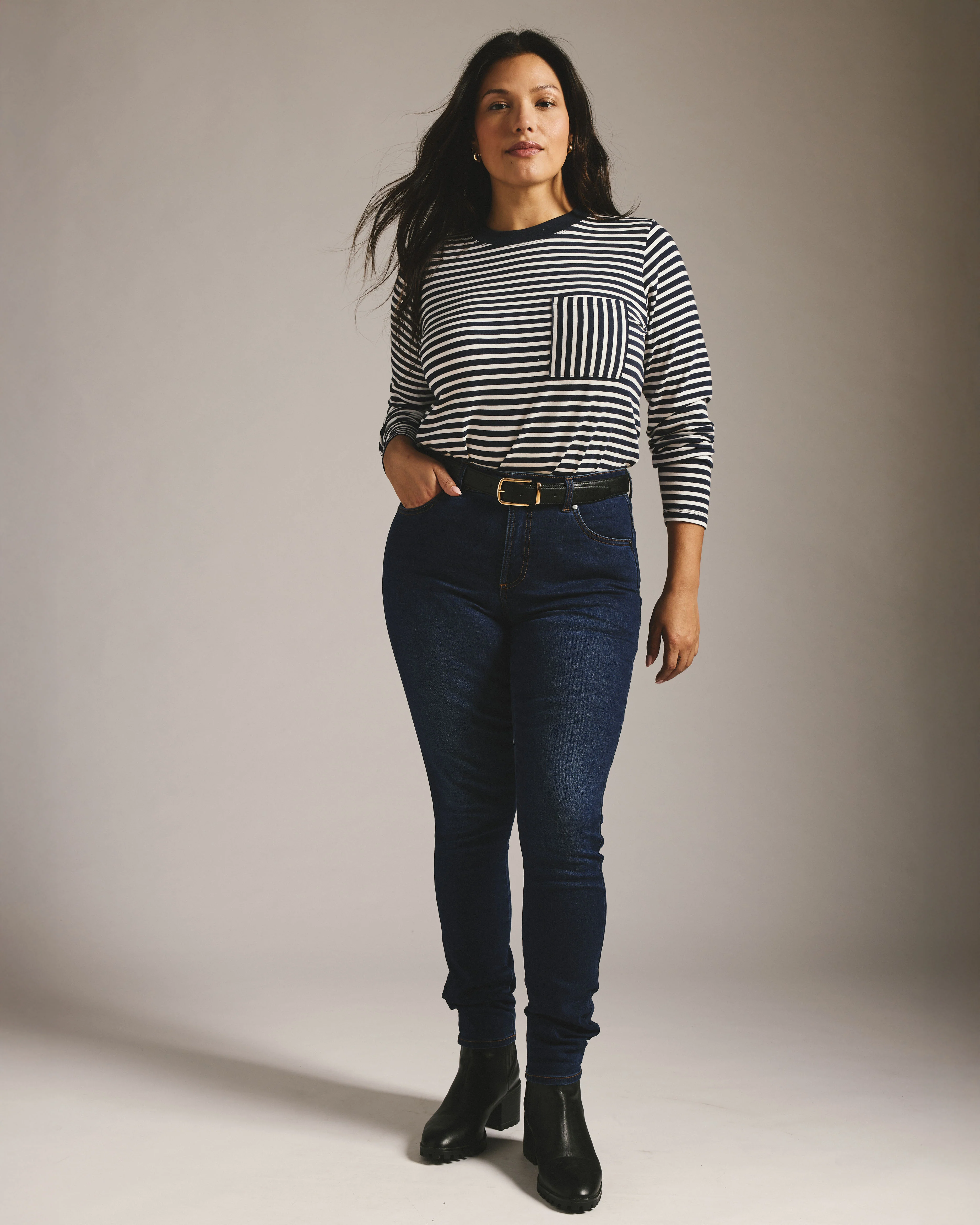 Seine High Rise Skinny Jeans 32 Inch - Heritage Indigo - Image 2