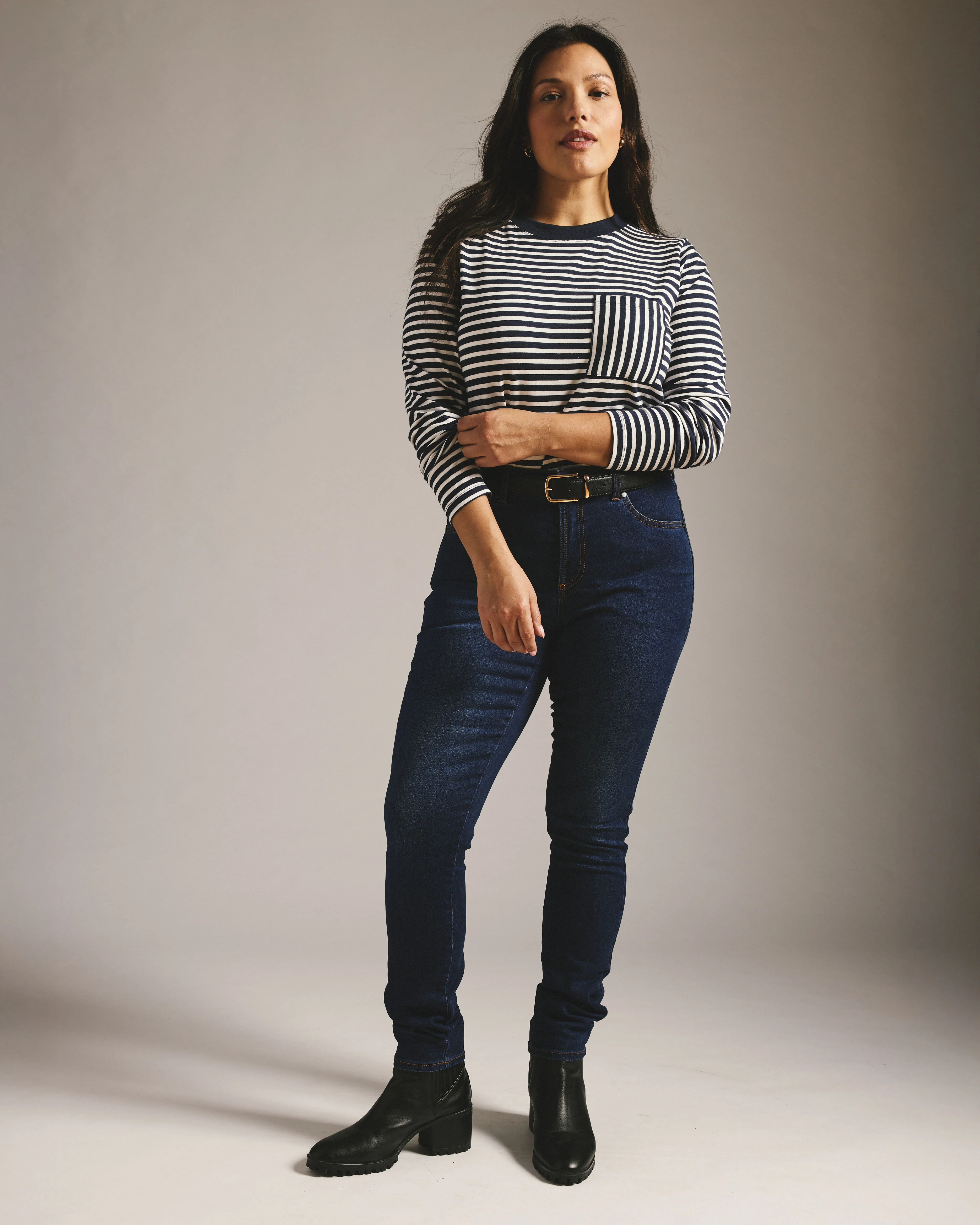 Seine High Rise Skinny Jeans 32 Inch - Heritage Indigo - Image 3