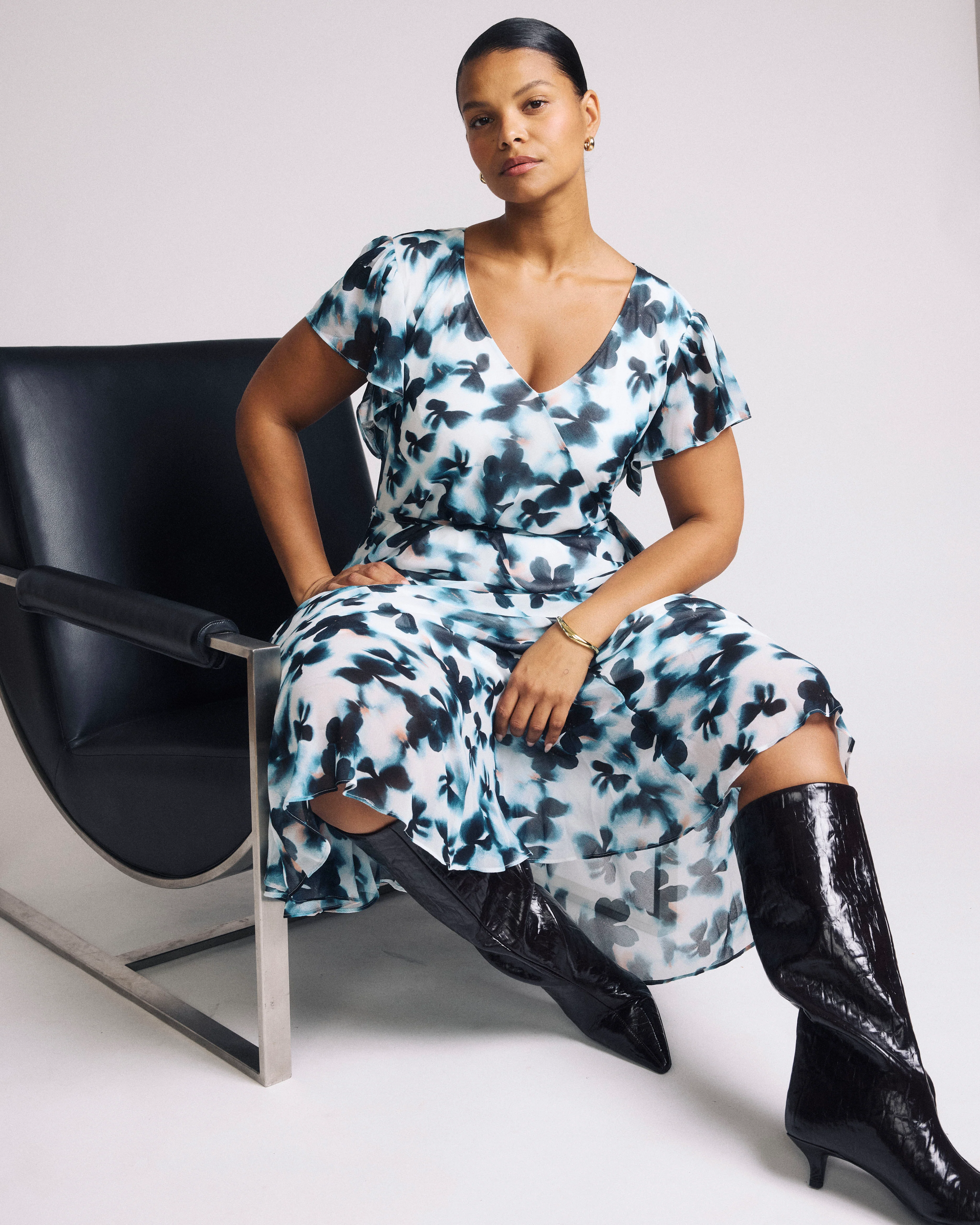 Seville Chiffon Dress - Primrose Hill Print - Image 4