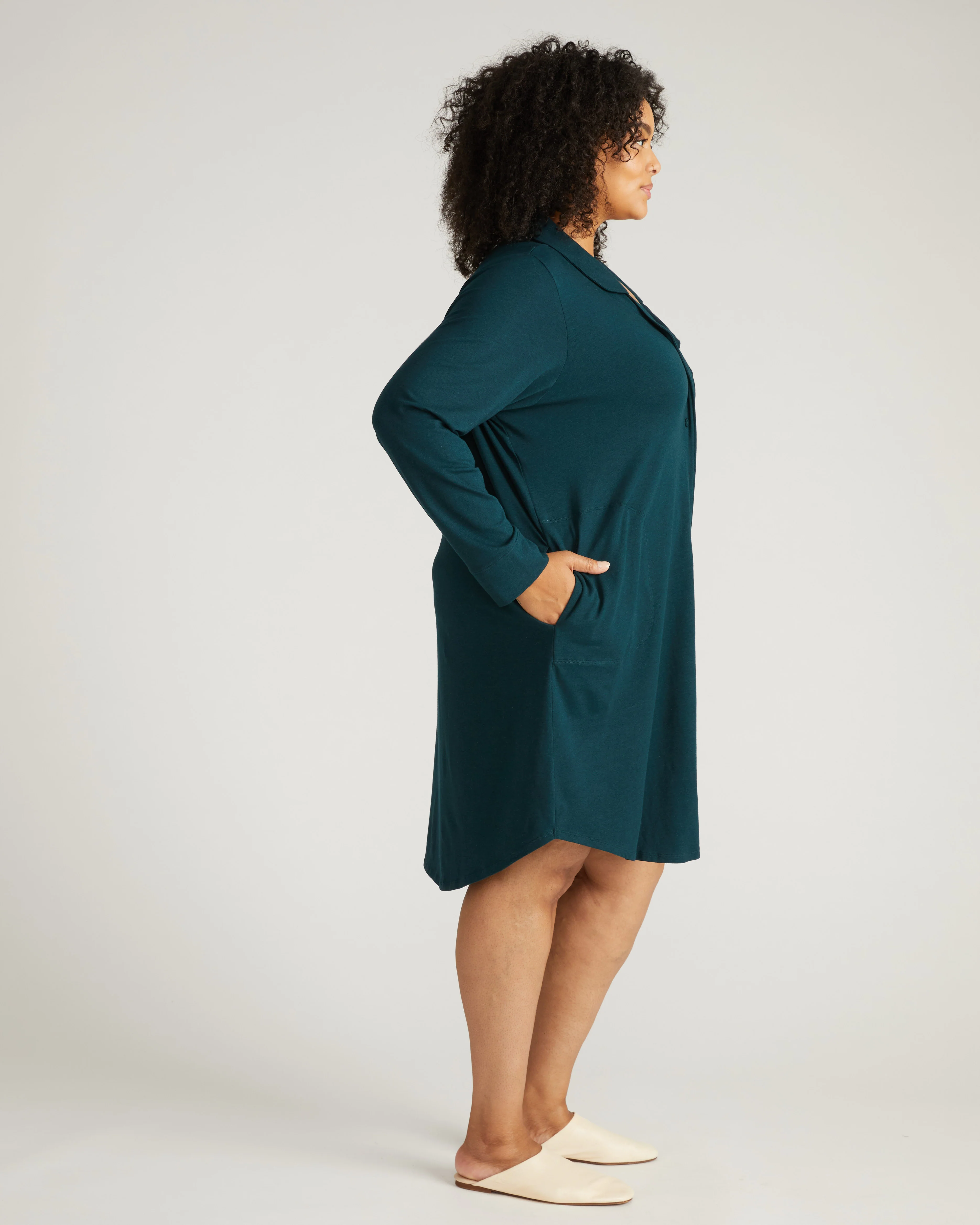 Softie Silky Jersey Sleepshirt - Deep Sea - Image 2