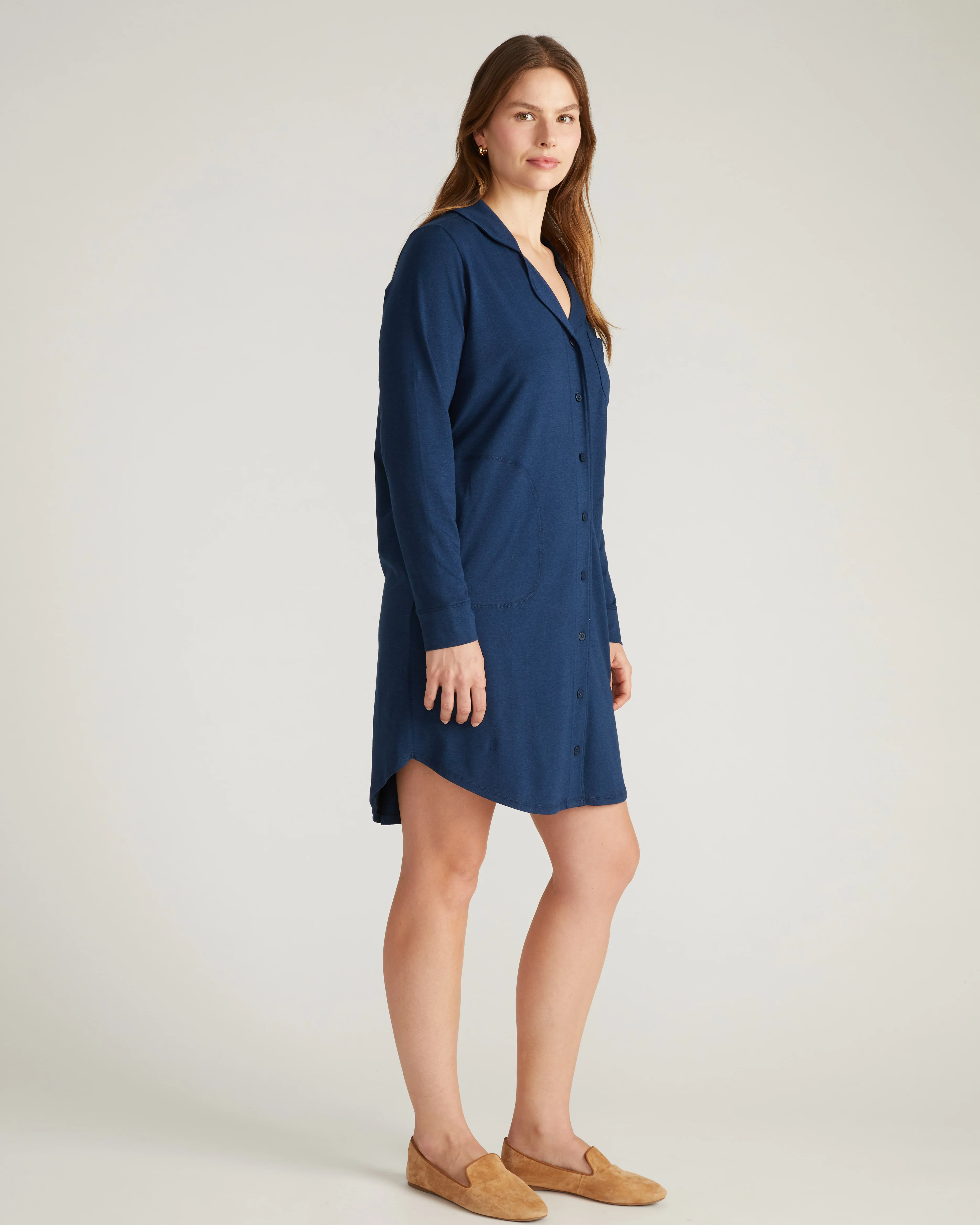 Softie Silky Jersey Sleepshirt - Pageant Blue - Image 2