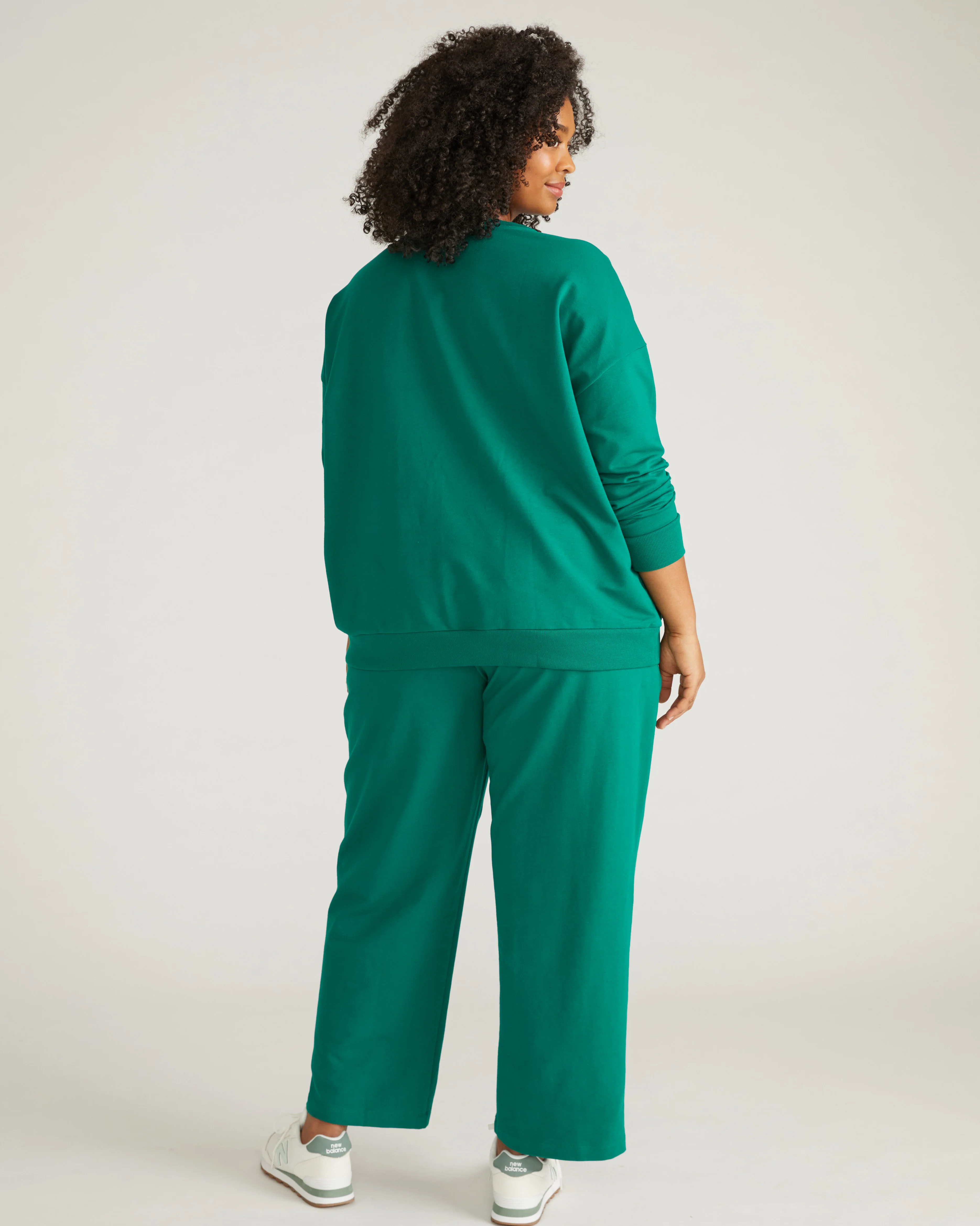 Straight Leg French Terry Sweatpants - Aventurine - Image 4
