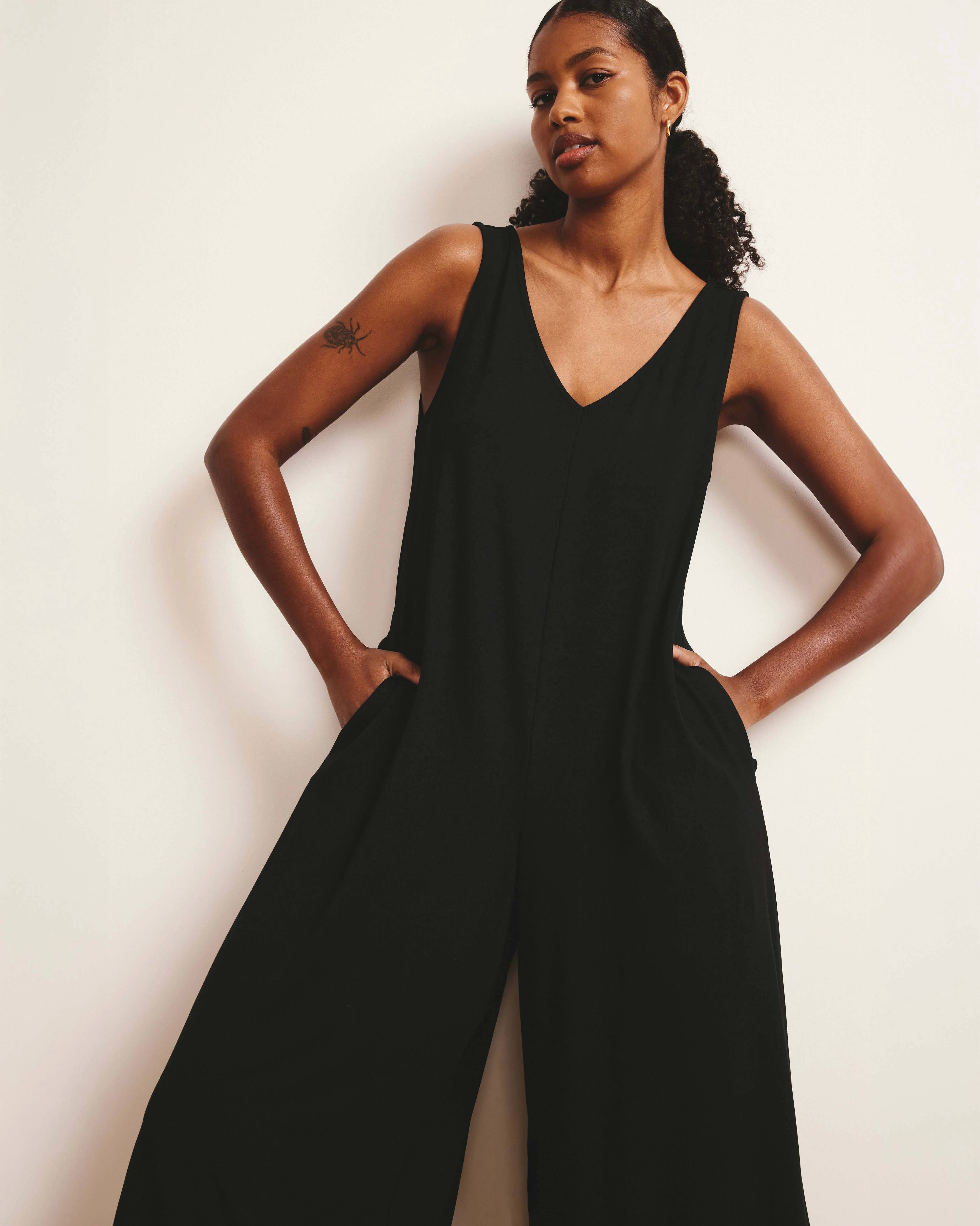 Sunny Divine Jersey Jumpsuit - Black - Image 3