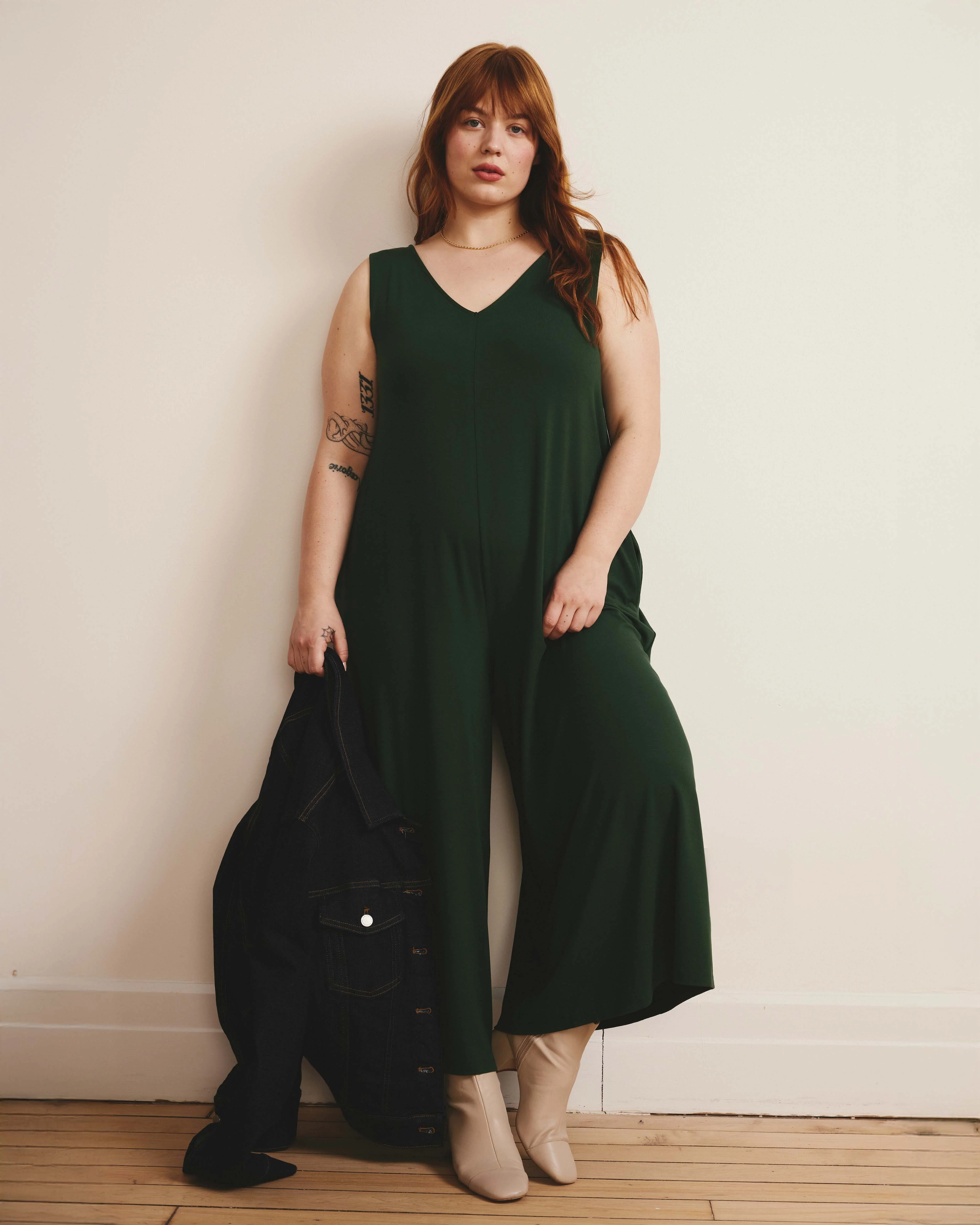 Sunny Divine Jersey Jumpsuit - Conifer - Image 4