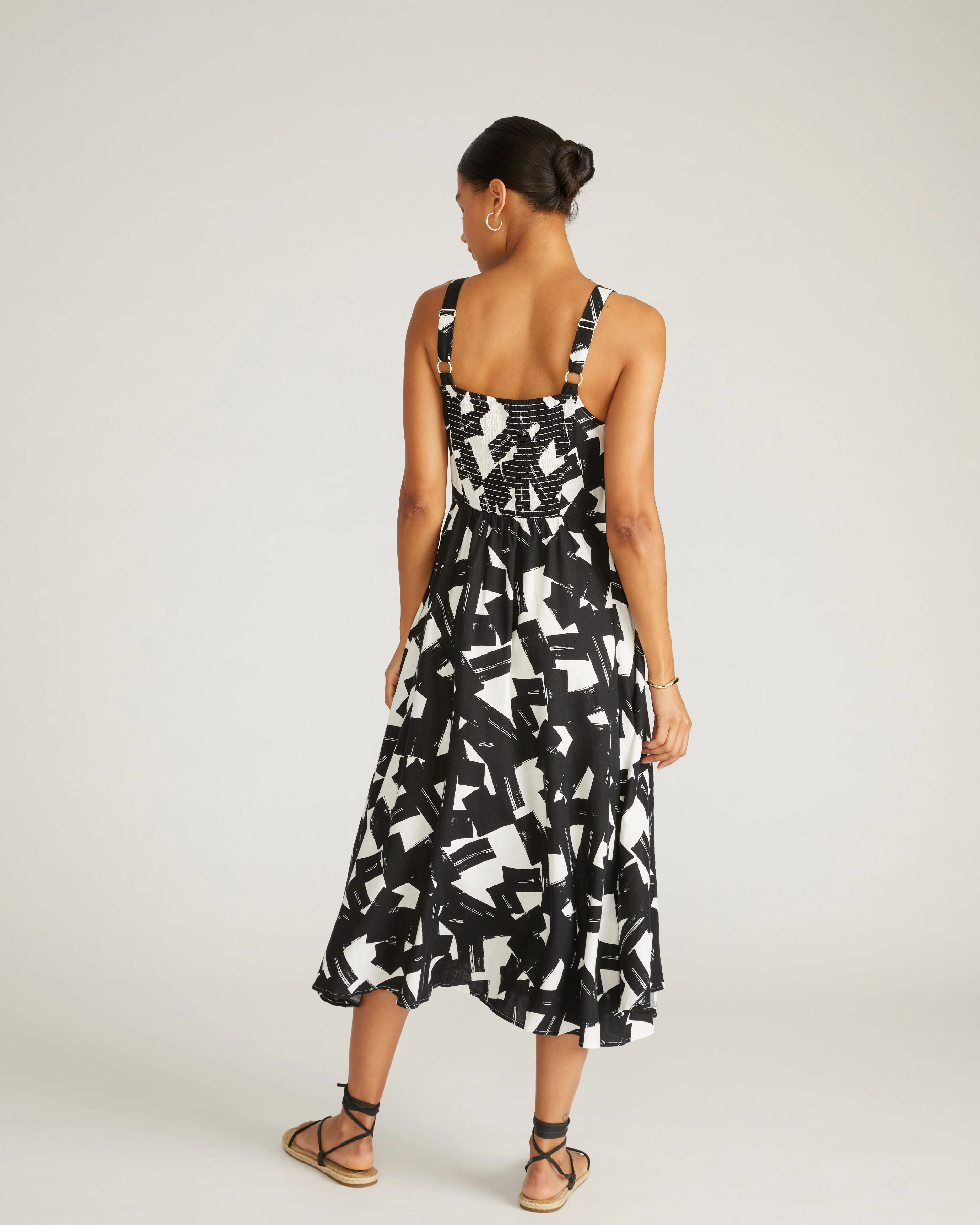 Sunshower Flowy Linen Dress - Santiago Print - Image 6