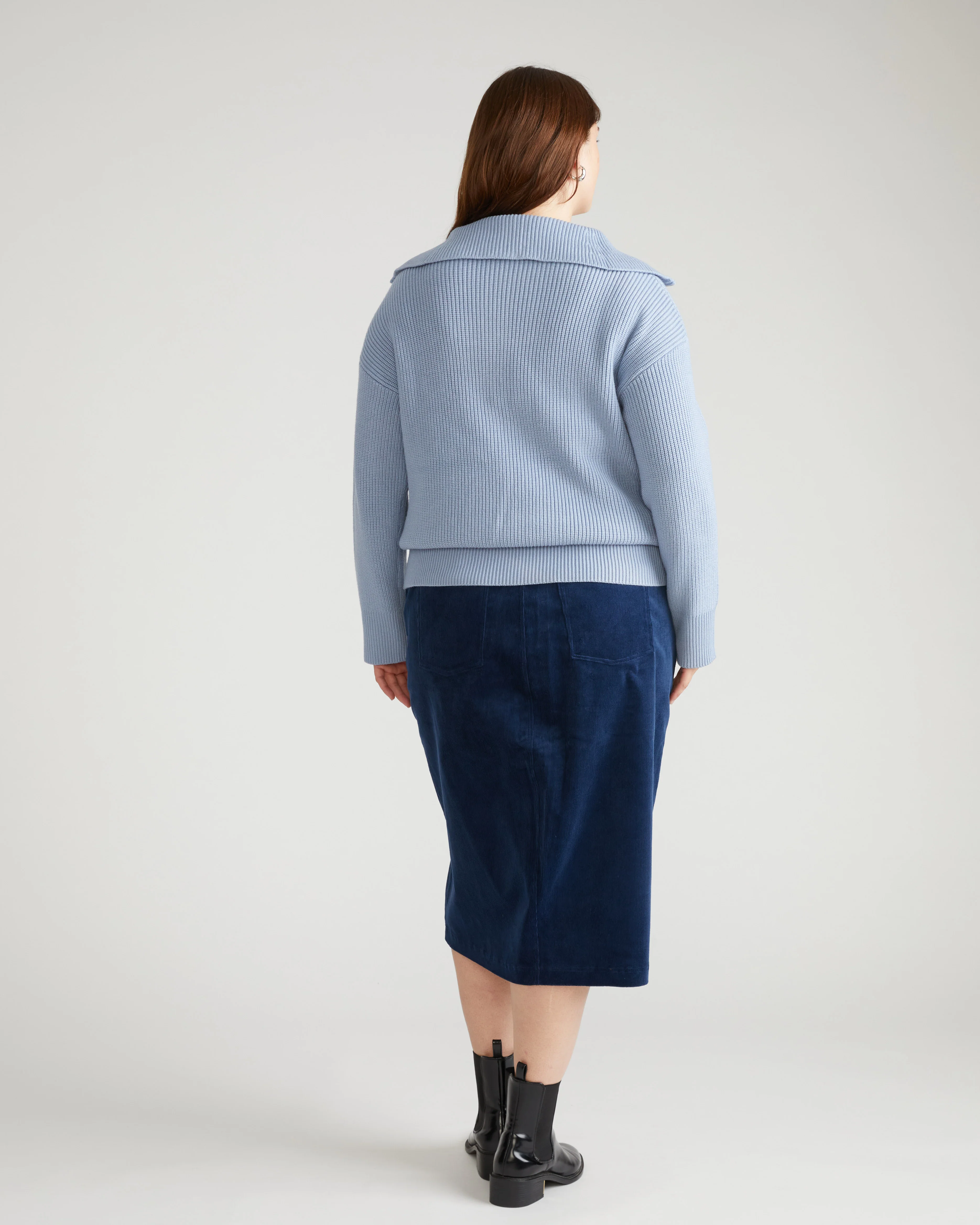 Suzi Corduroy Skirt - Pageant Blue - Image 6