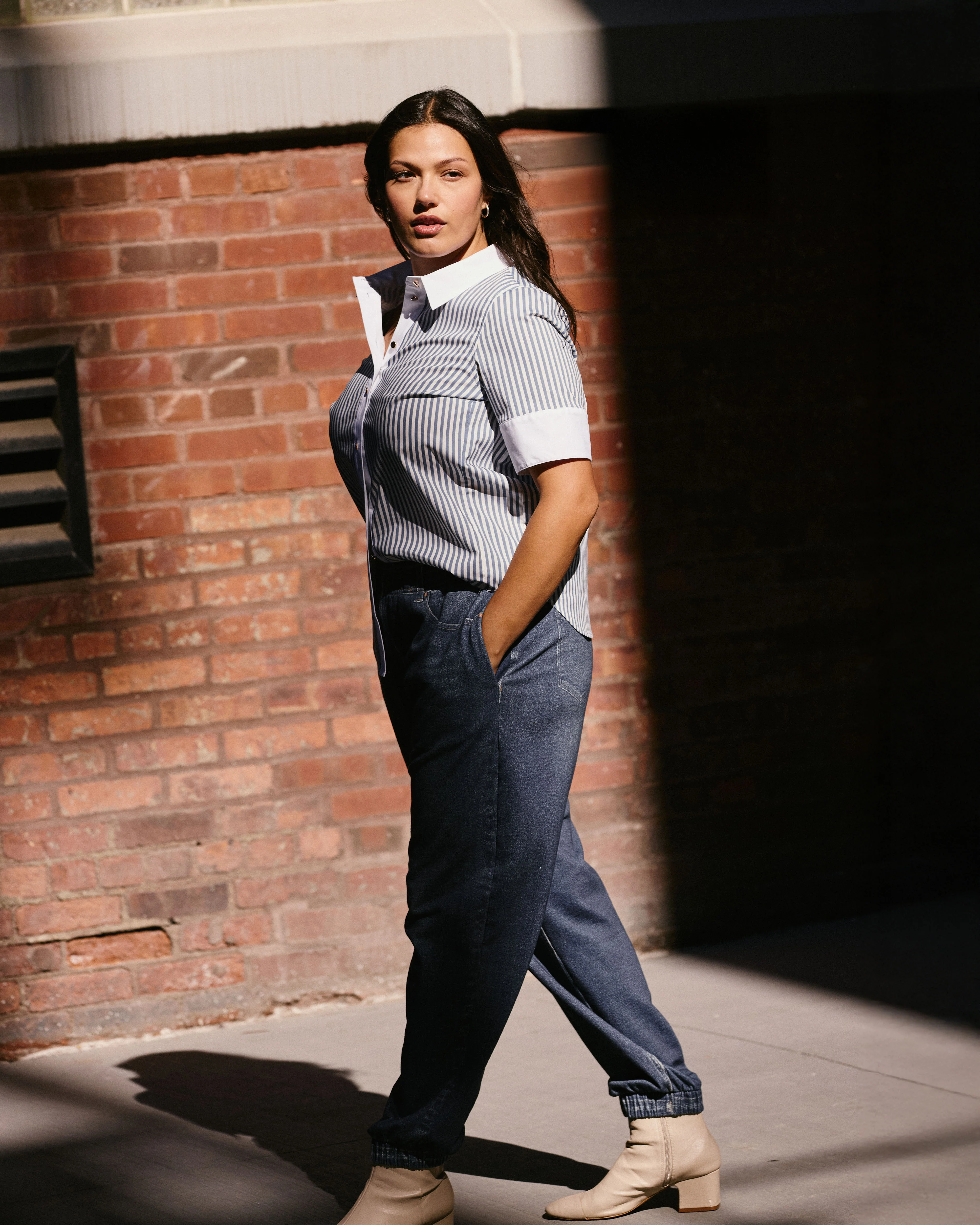 Sweatpant Jogger Jeans - Saddle Blue - Image 3