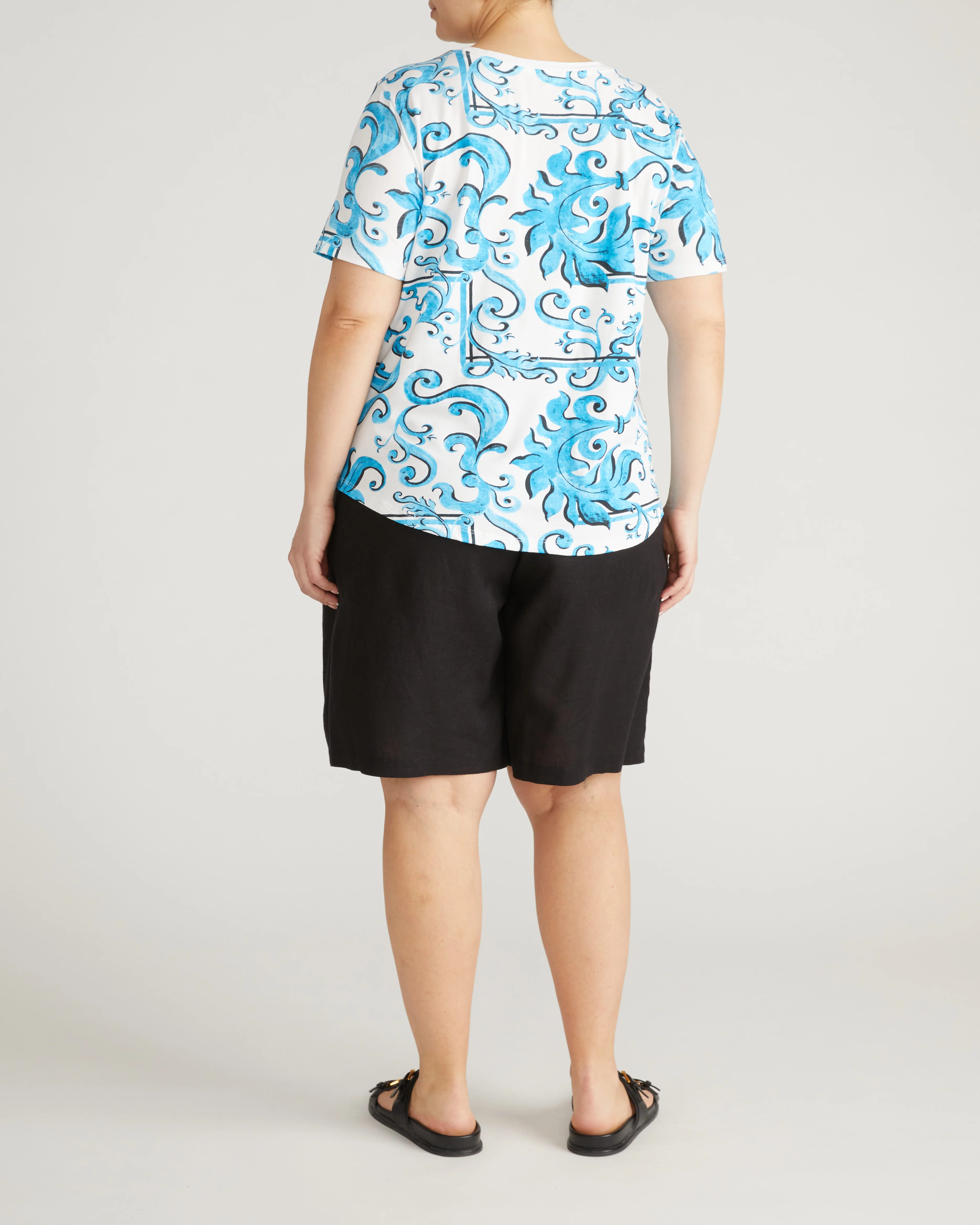 Tee Rex - Blue Majolica Print - Image 5