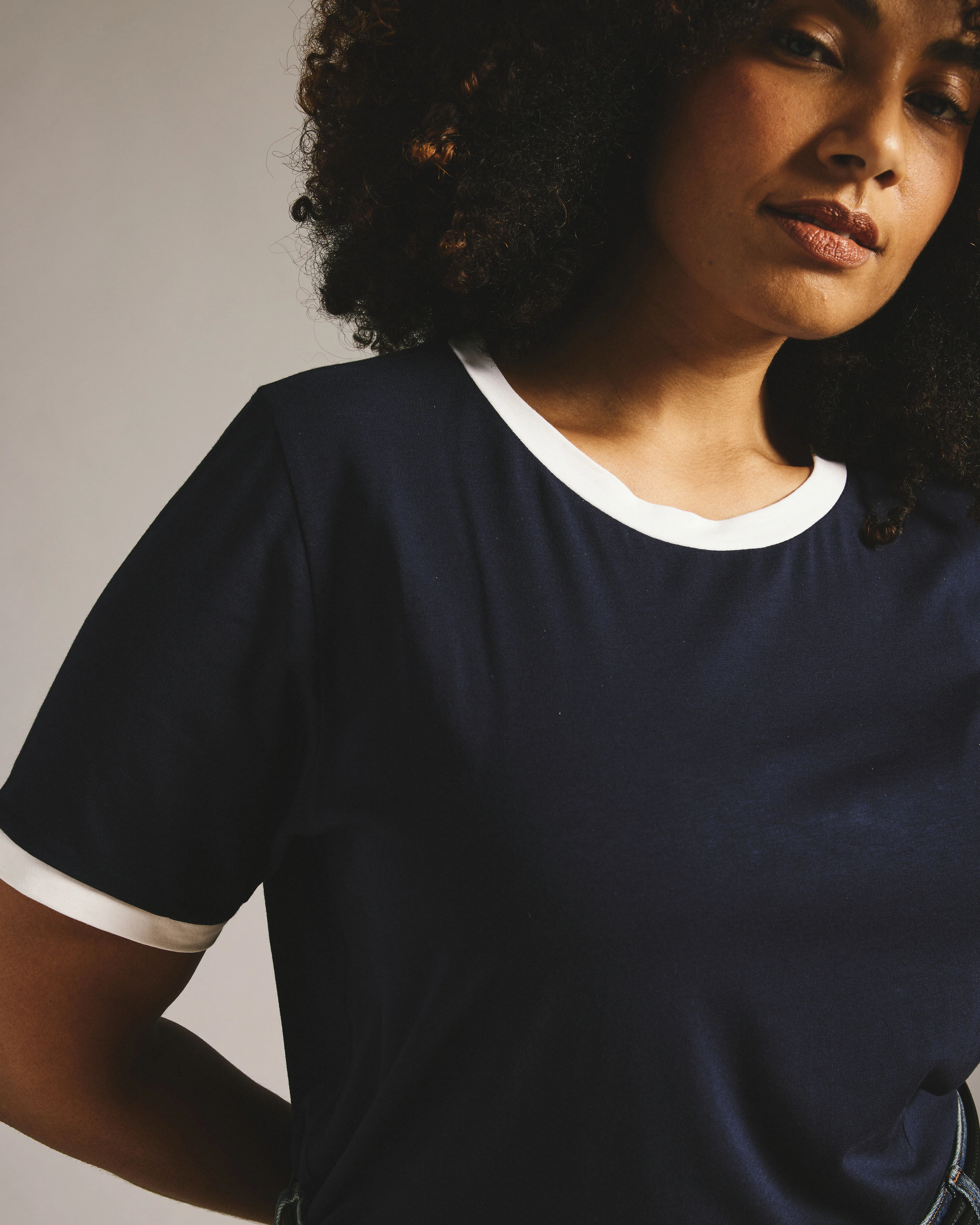 Tee Rex - Navy/White Trim - Image 3