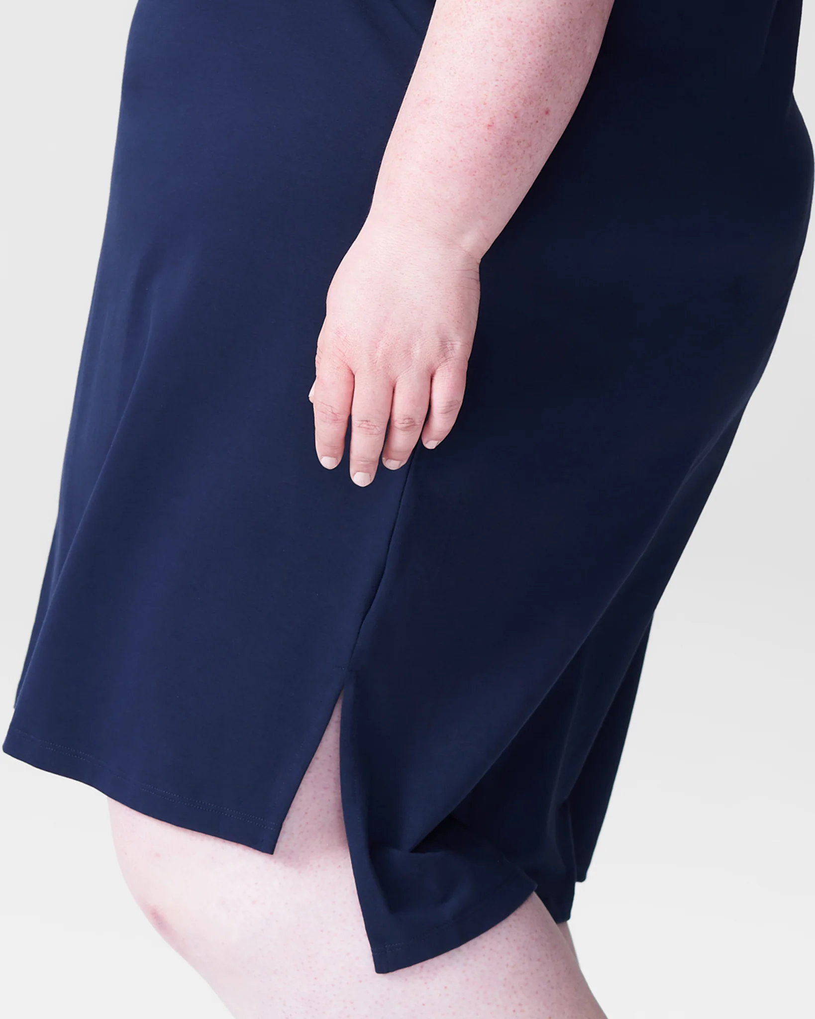 Tesino Washed Jersey Dress - Navy - Image 2