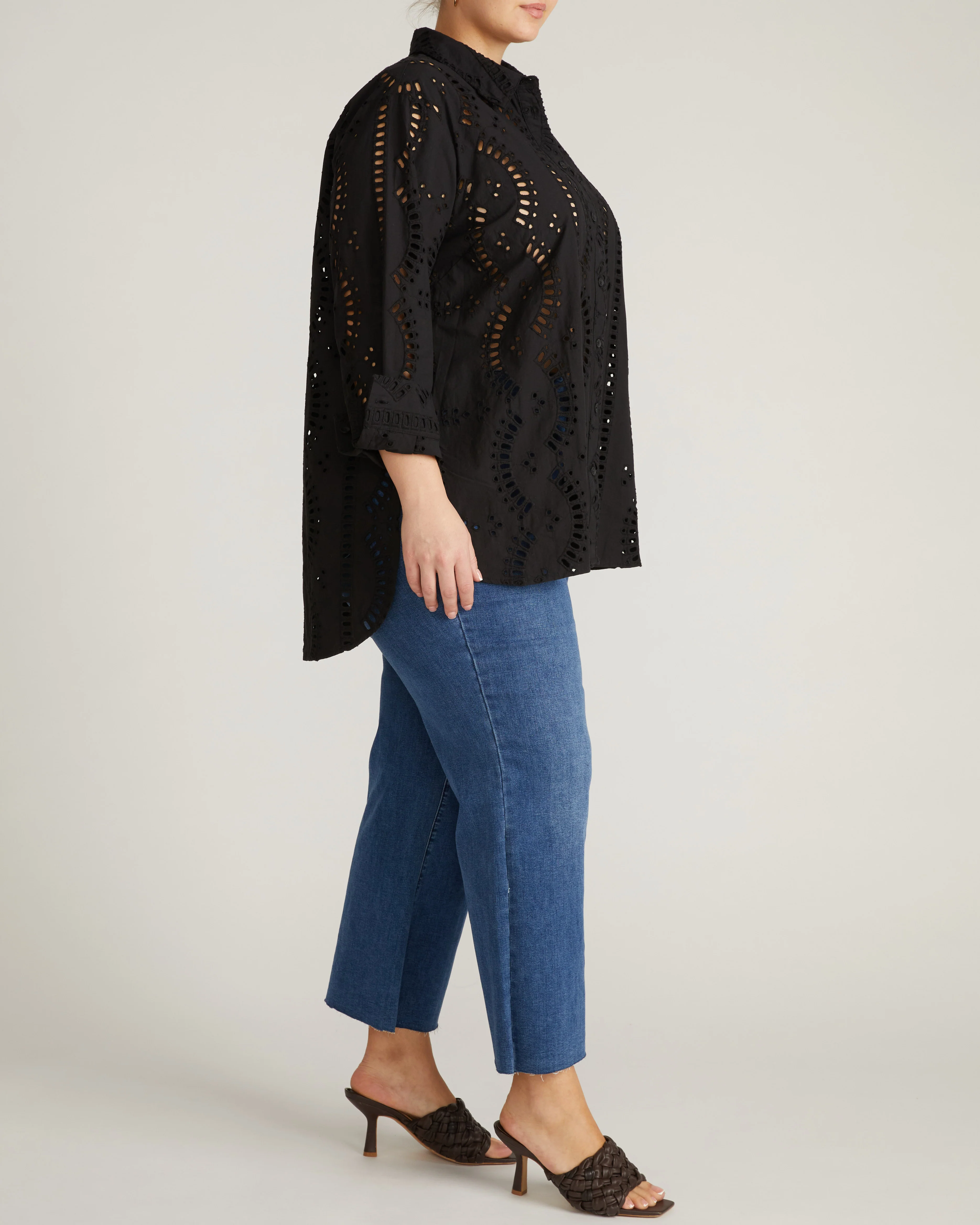 The Embroidered Artist Poplin Shirt - Black - Image 5