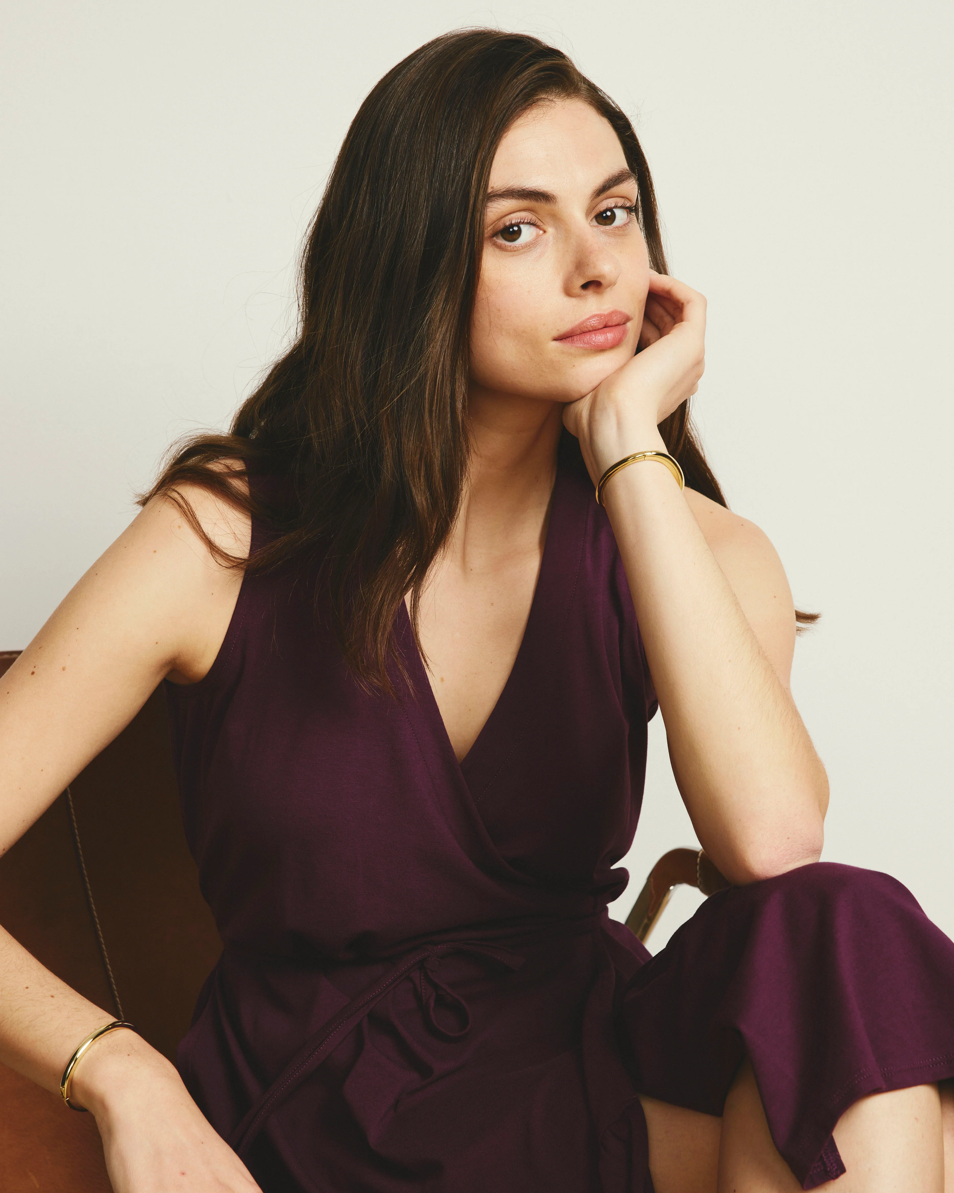Tiered Twirl Wrap Dress - Gamay - Image 2