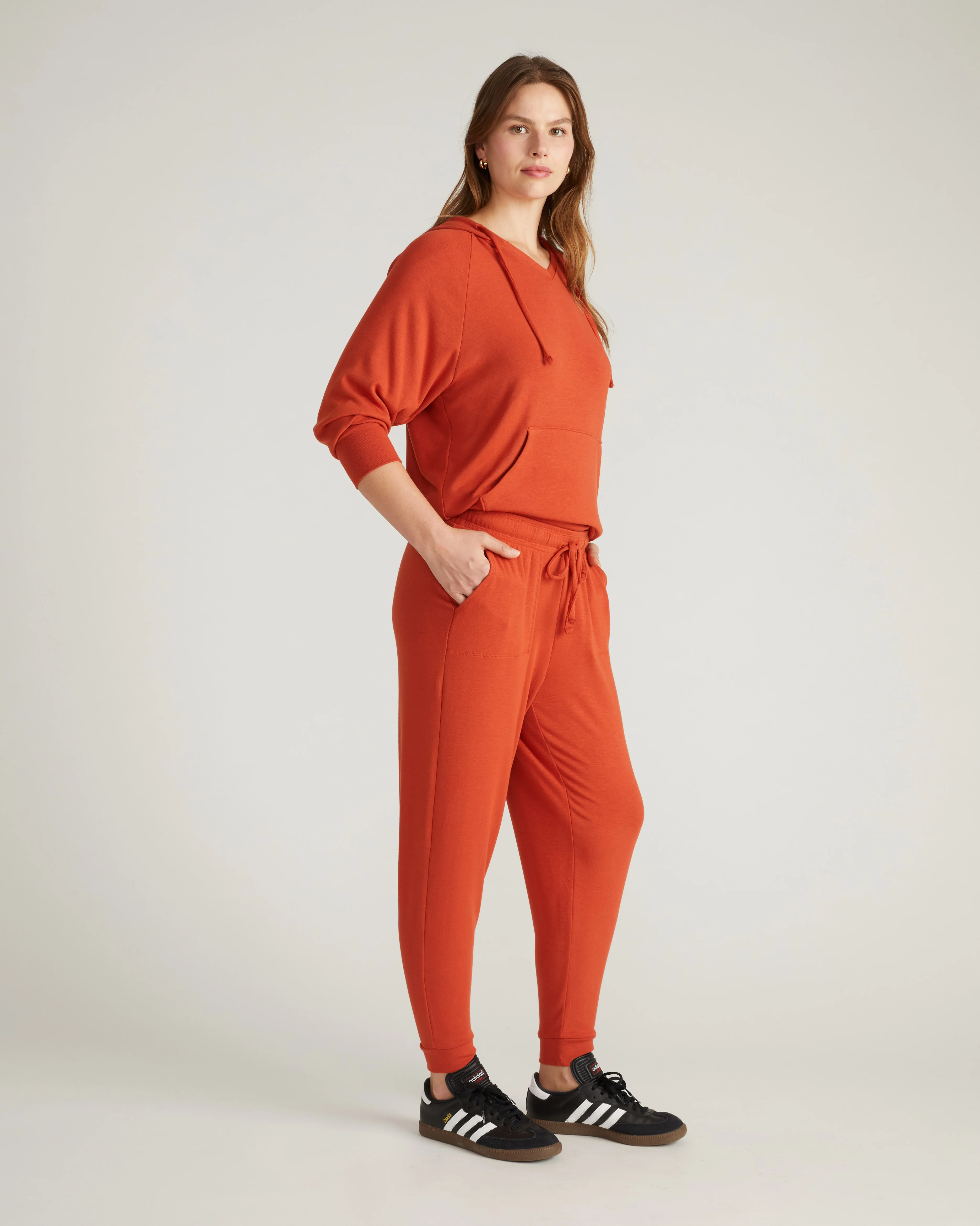 TravelKnit Signature Jogger Pants - Warm Russet - Image 2
