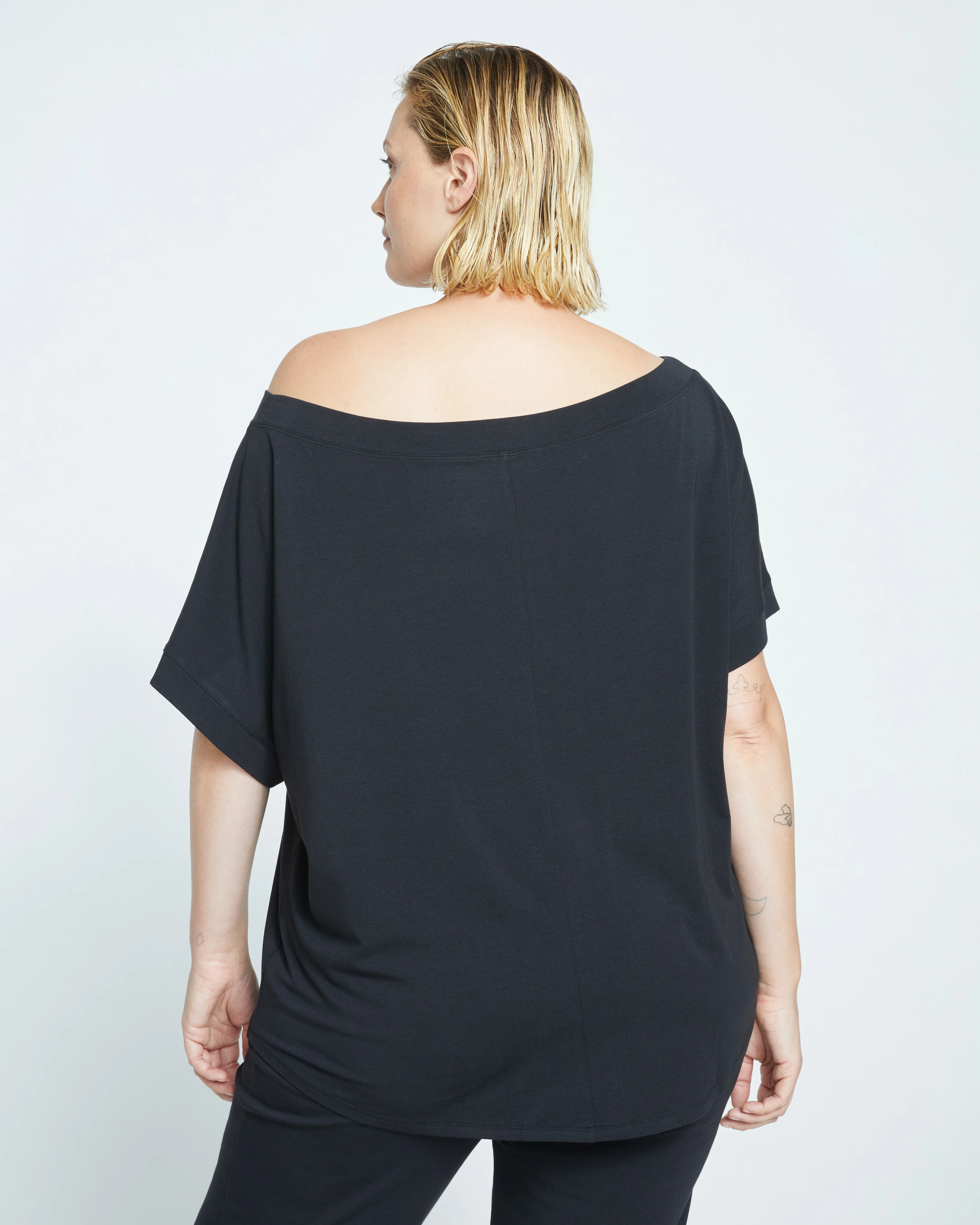 UltimateS Dolci Short Sleeve Top - Black - Image 4