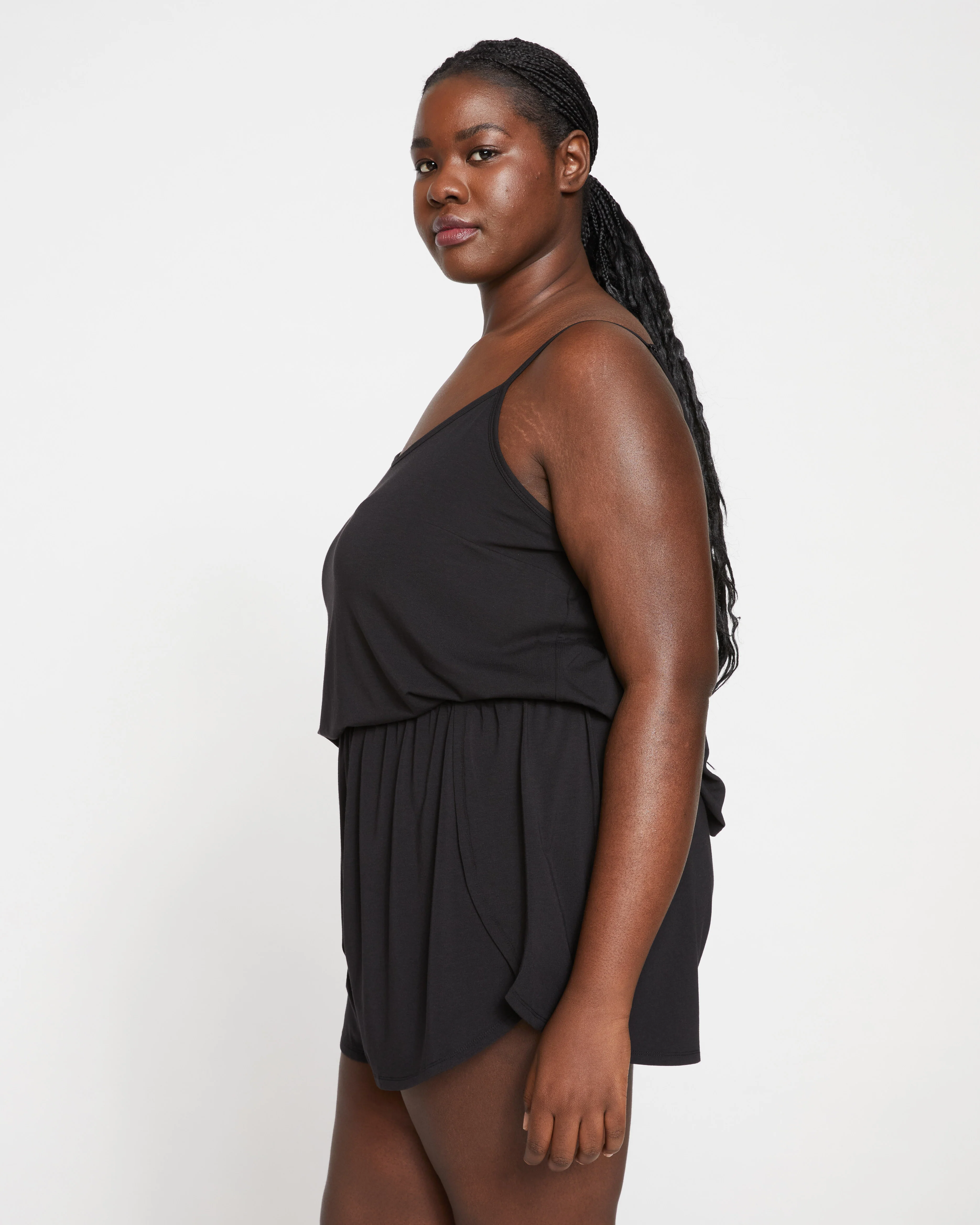 UltimateS Natalie Jersey Sleep Set - Black - Image 3