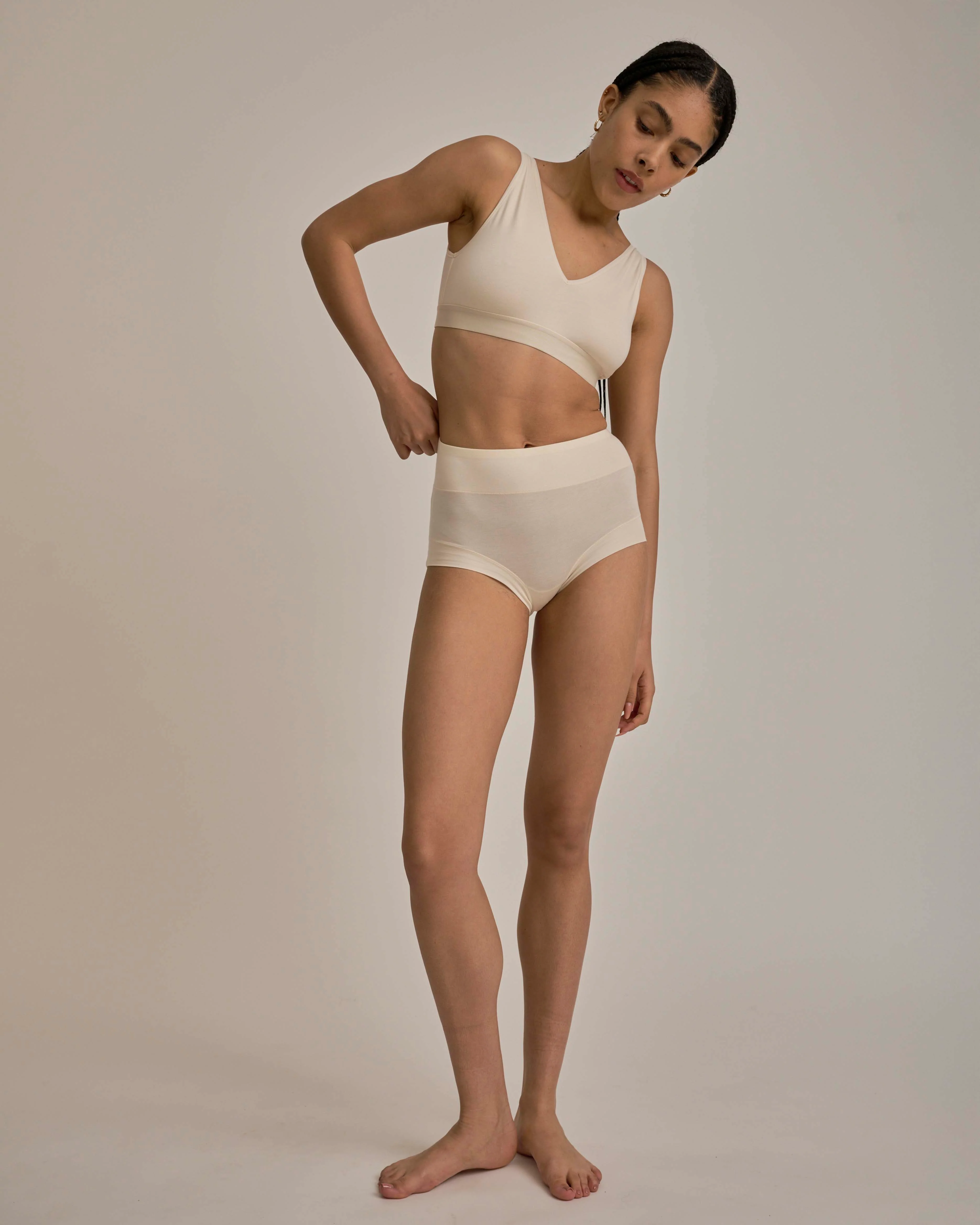 UltimateS Super Full Coverage High Rise Brief - Porcelain - Image 3
