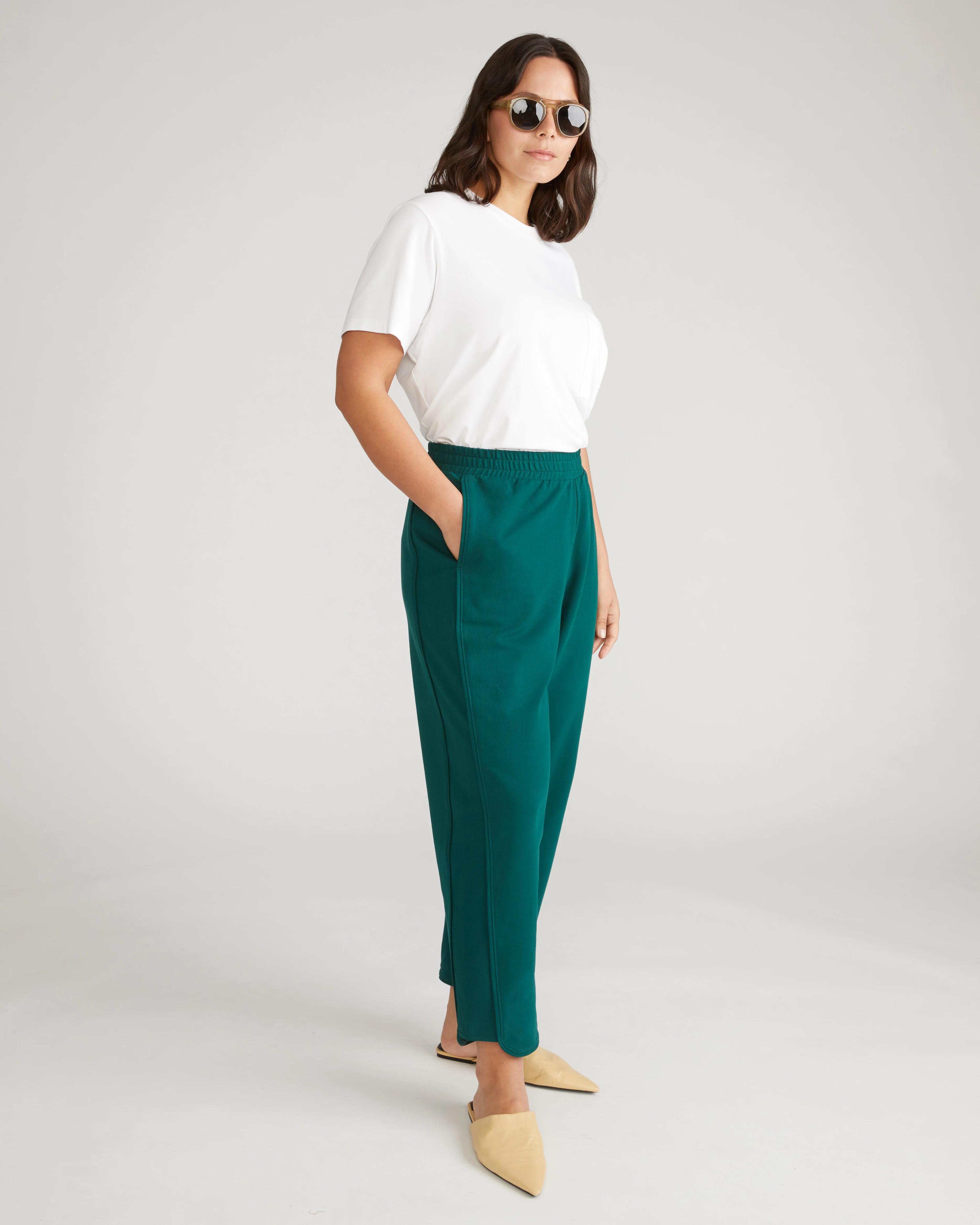 Varsity French Terry Pull On Pants - Botanic - Image 2